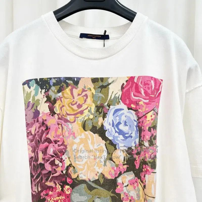Louis Vuitton Louis Vuitton Summer Logo Floral T-Shirt . Size US M / EU 48-50 / 2 - 3 Thumbnail