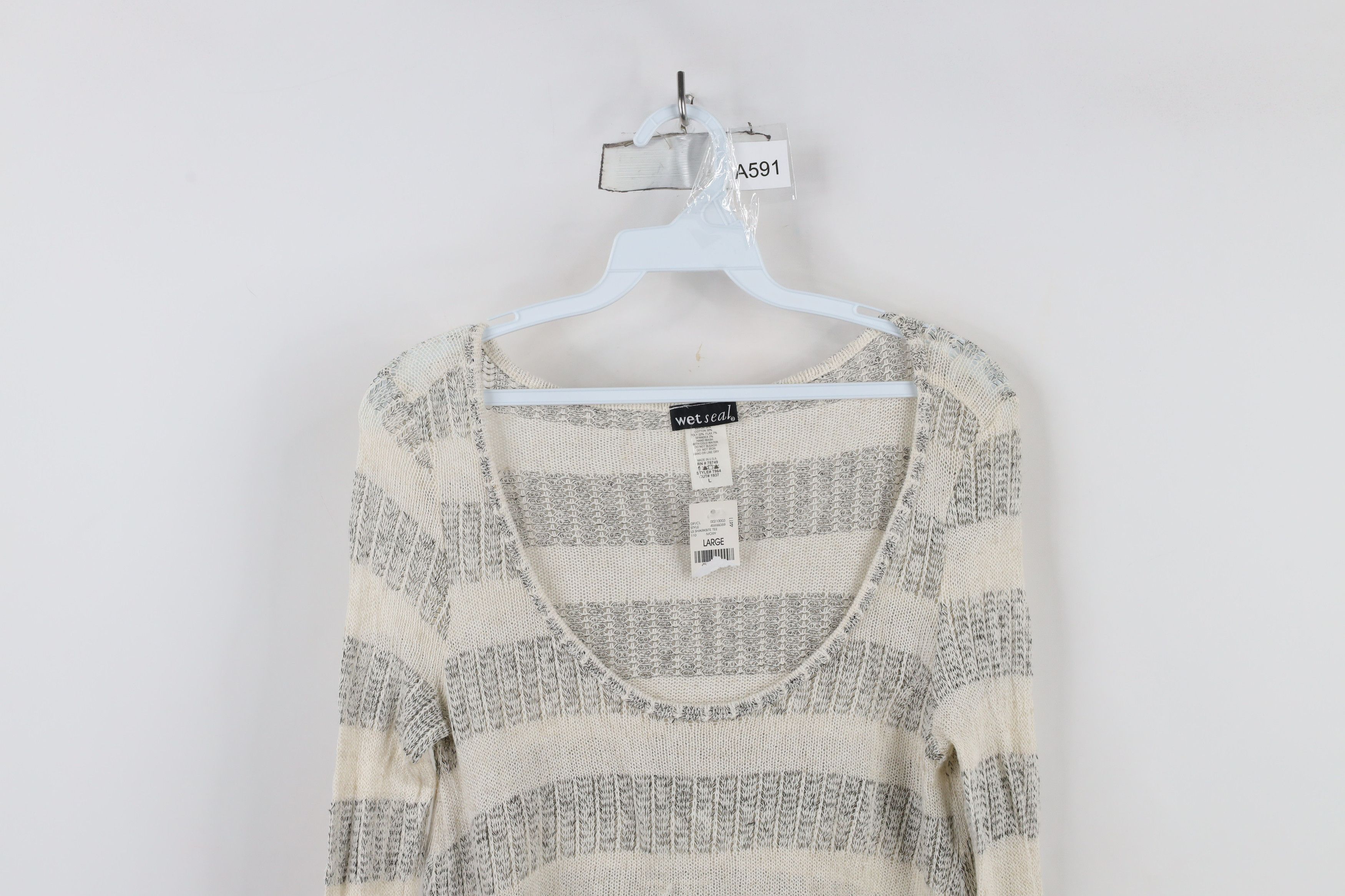 Vintage Deadstock Vintage 90s Y2K Wet Seal Linen Fairy Shirt USA Size L / US 10 / IT 46 - 2 Thumbnail