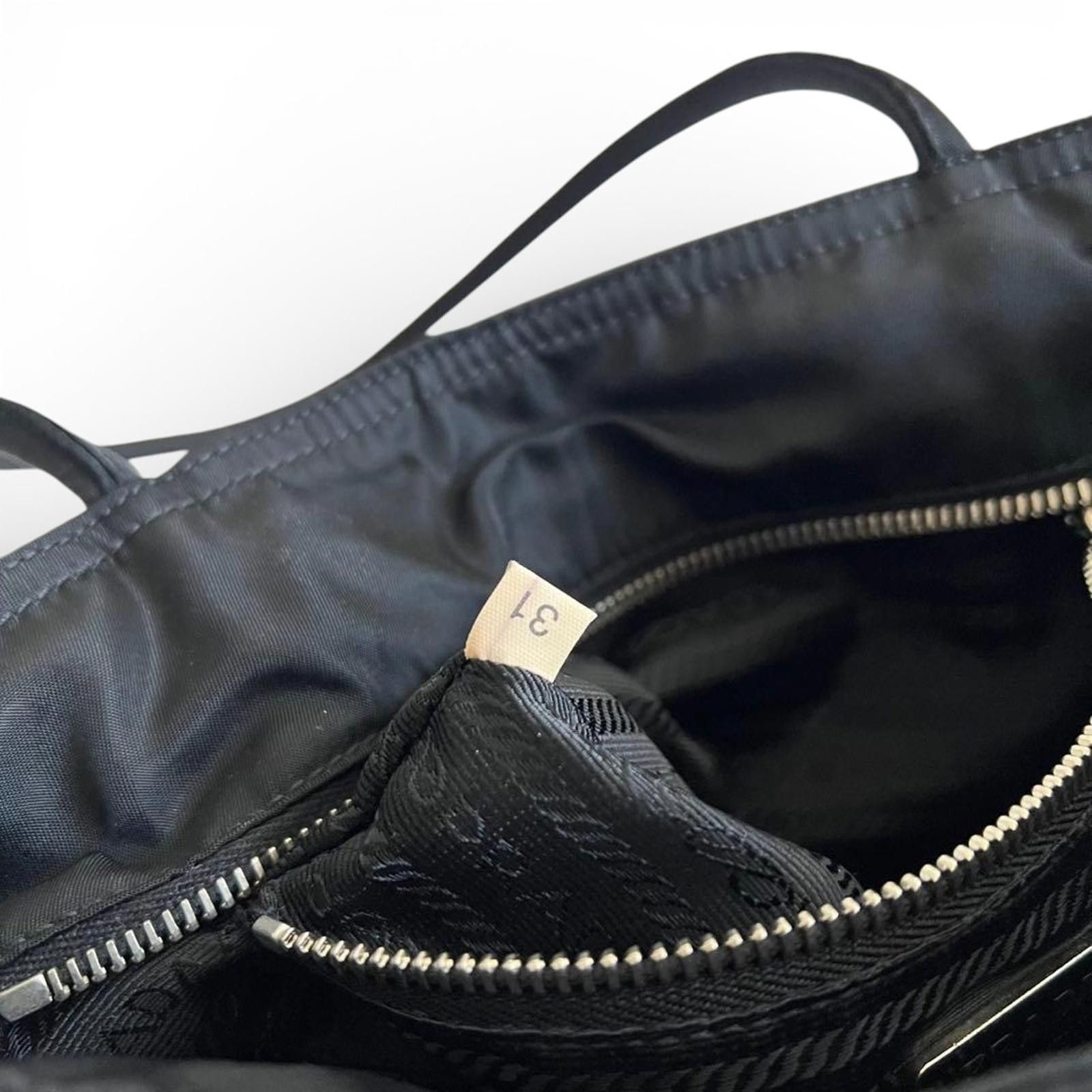Prada Prada - Black Nylon Tote Bag Size ONE SIZE - 7 Thumbnail
