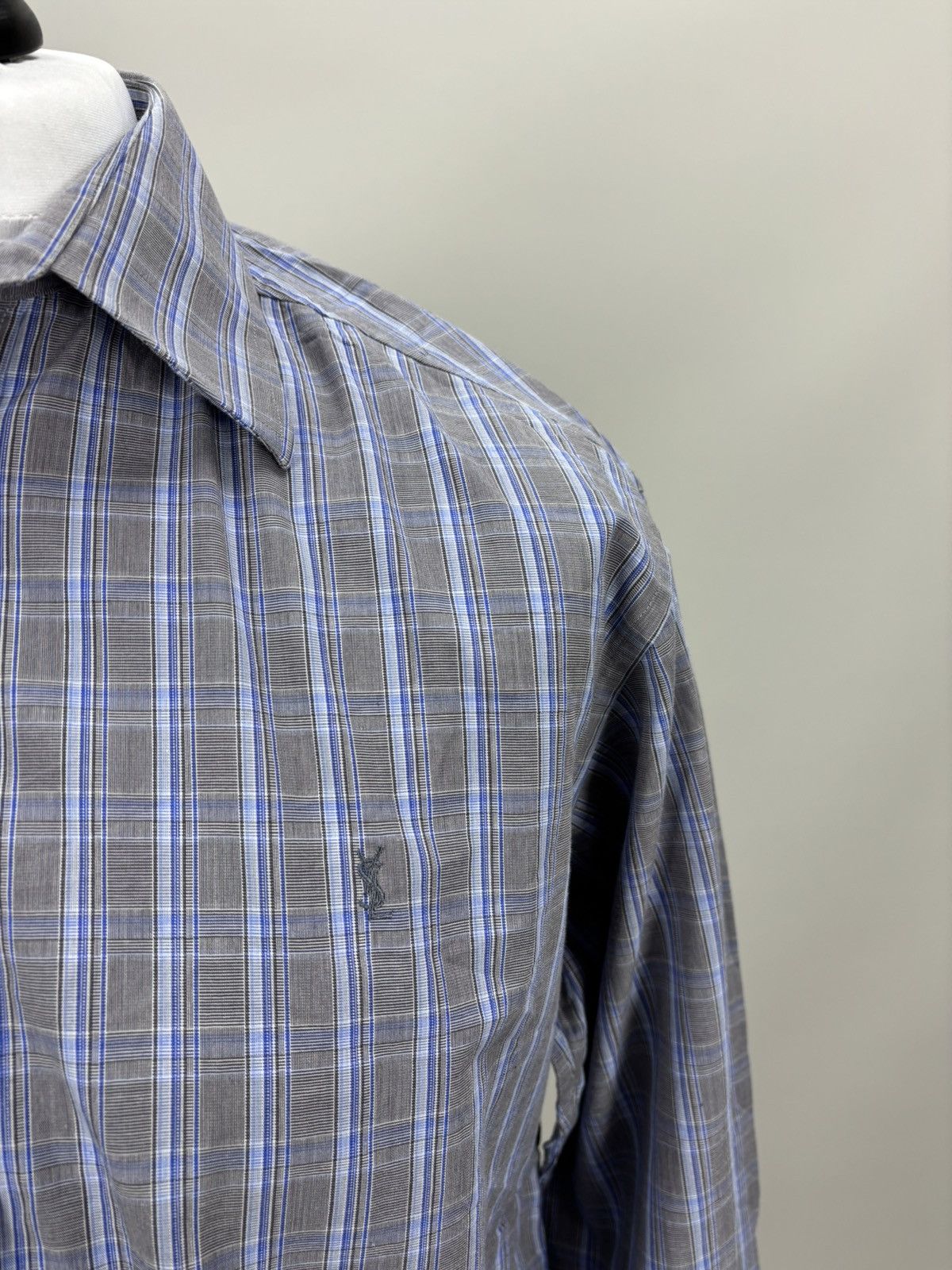 Yves Saint Laurent Mens shirt Yves Saint Laurent Size M Color Blue Size US M / EU 48-50 / 2 - 4 Thumbnail
