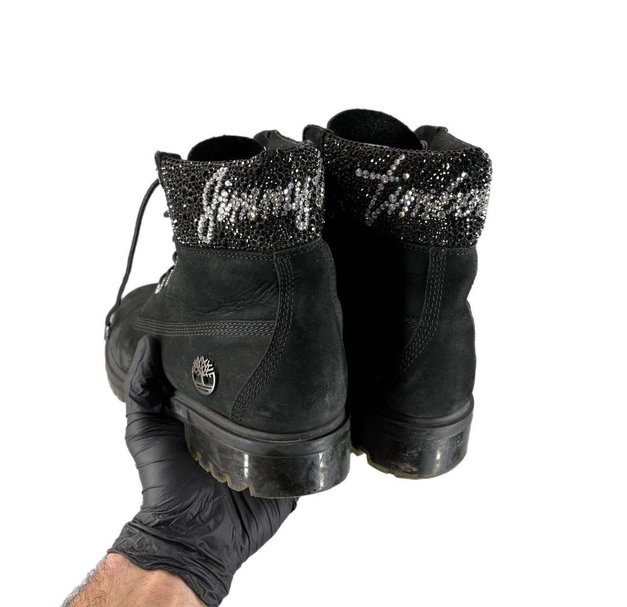 Jimmy Choo × Timberland Jimmy Choo x Timberland crystal utility boots black nubuk Size US 10 / EU 43 - 6 Thumbnail