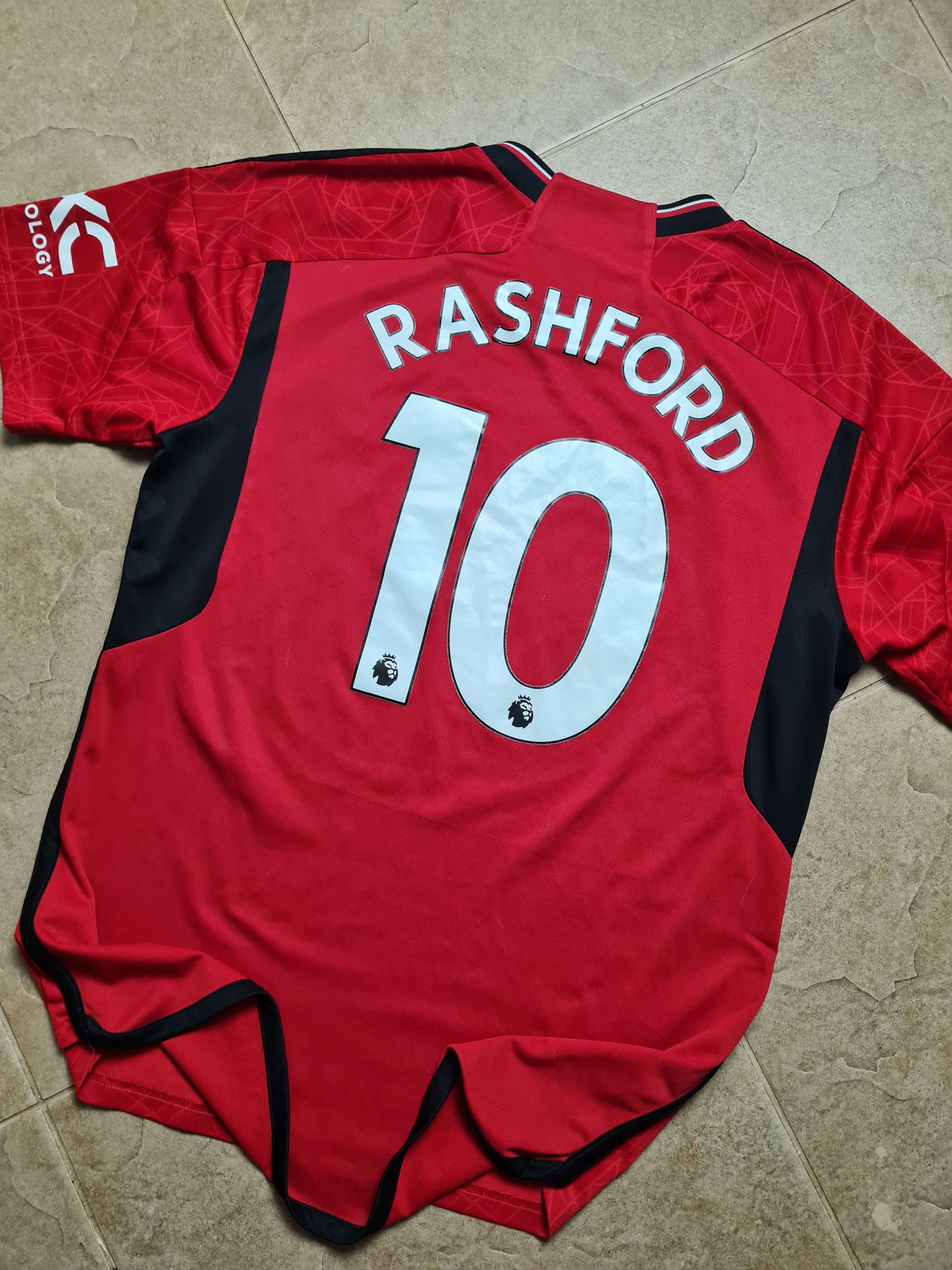 Adidas Manchester United 2021 #10 Rashford Adidas Soccer IP1726 Size US L / EU 52-54 / 3 - 17 Thumbnail