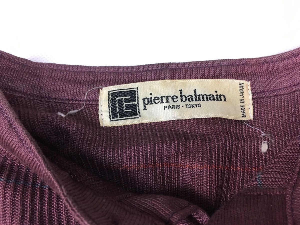 Pierre Balmain × Vintage Pierre Balmain Paris Tokyo Corduroy Henley Neck Tee T-shirt Size US M / EU 48-50 / 2 - 4 Thumbnail
