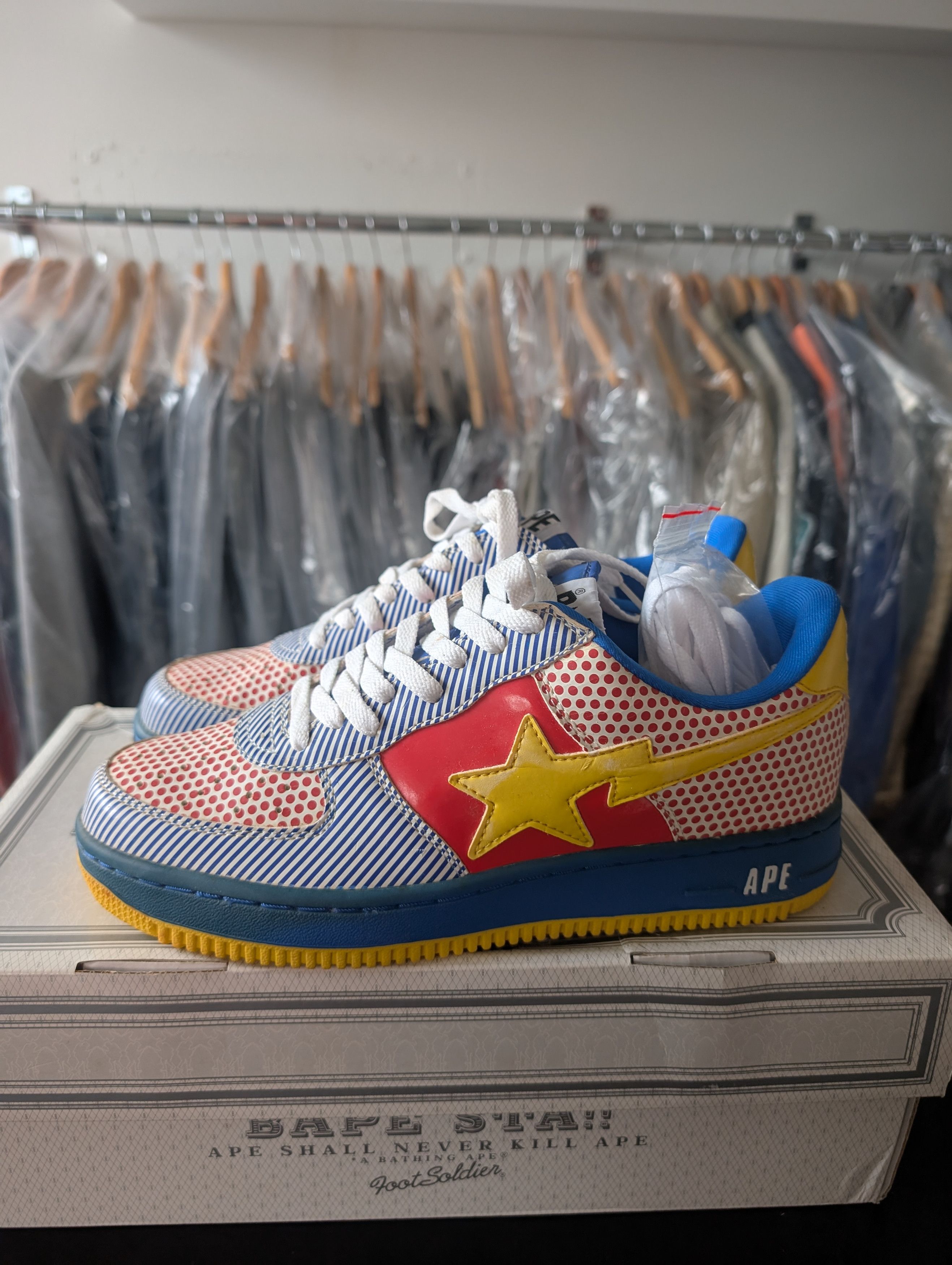 Bape × DC Comics Bapesta Bape The Flash Roadster Sz 9.5 | Grailed