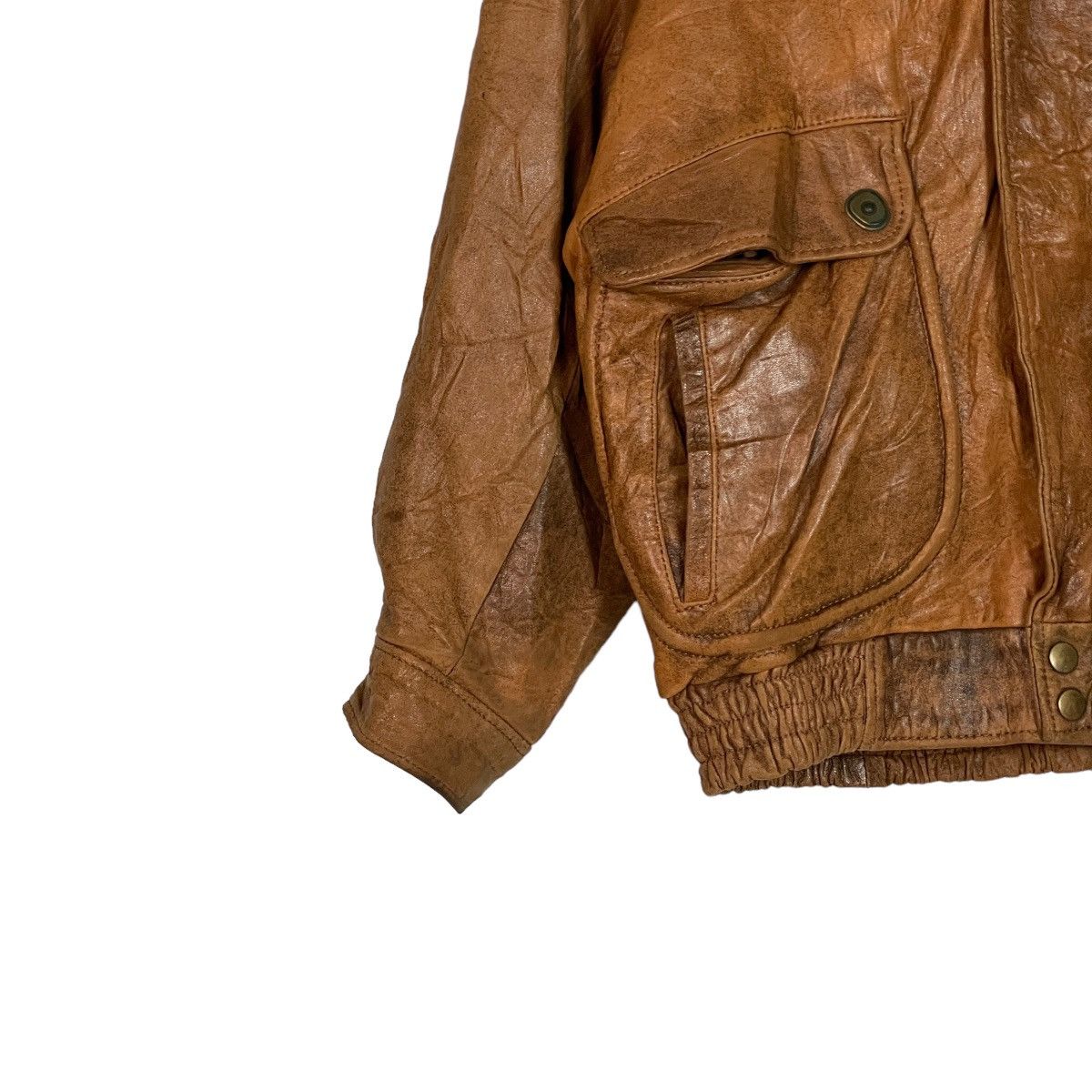 Genuine Leather Men Elsace Bikers Leather Jacket Size US M / EU 48-50 / 2 - 2 Thumbnail