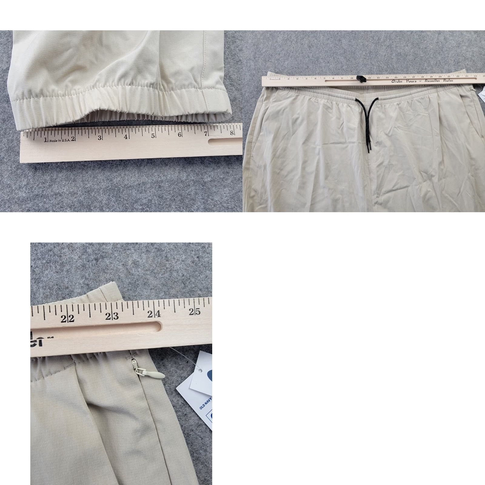 Old Navy Old Navy Go Dry Pants Mens 3XL Light Beige Quick Dry Stretch Drawstring Waist Jogger Pants Mens Reg 3XL Beige Boys? Size US 39 - 9 Thumbnail