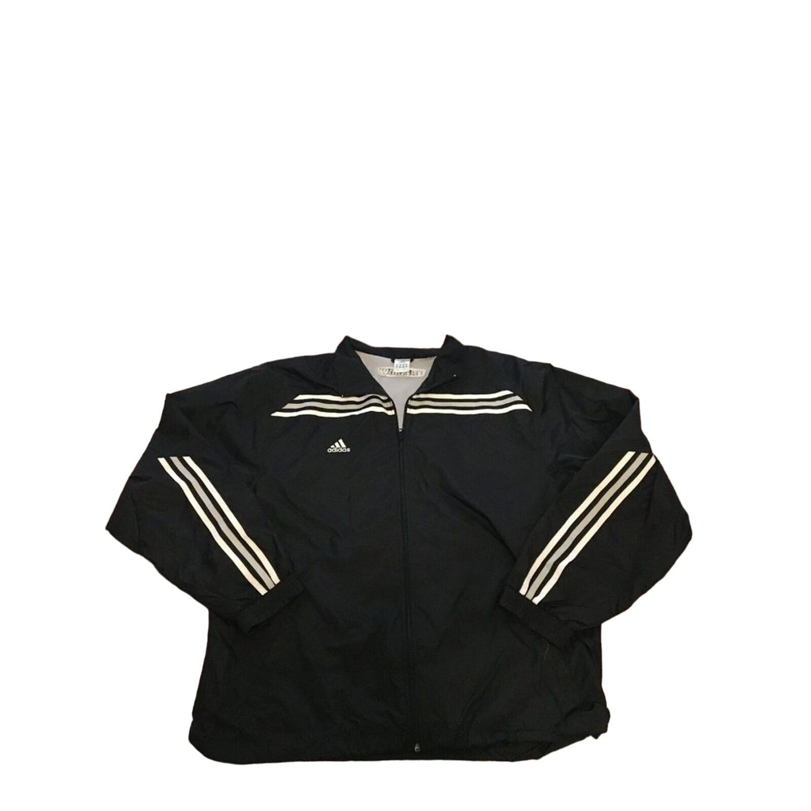 Adidas Adidas 3 Stripe XL Full Zip Lined, Black, White & Grey Size US XL / EU 56 / 4 - 1 Thumbnail