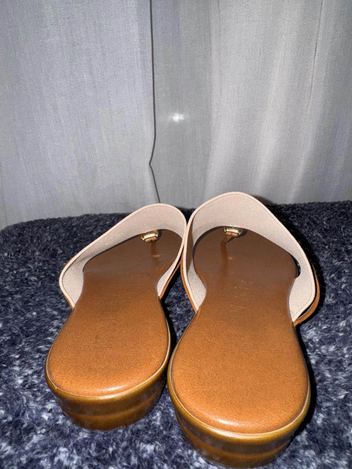 Other Women's Brown and Beige Slip-On Sandals Size US 6.5 / IT 36.5 - 3 Thumbnail