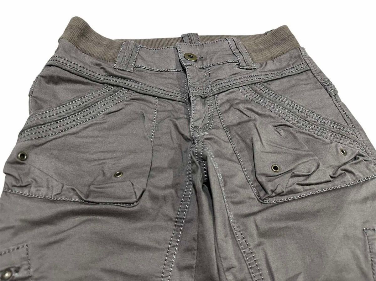 If Six Was Nine 🔥Sick Y2K Japanese Parachute Flared Cargo Pants Goa Style Size US 30 / EU 46 - 5 Thumbnail