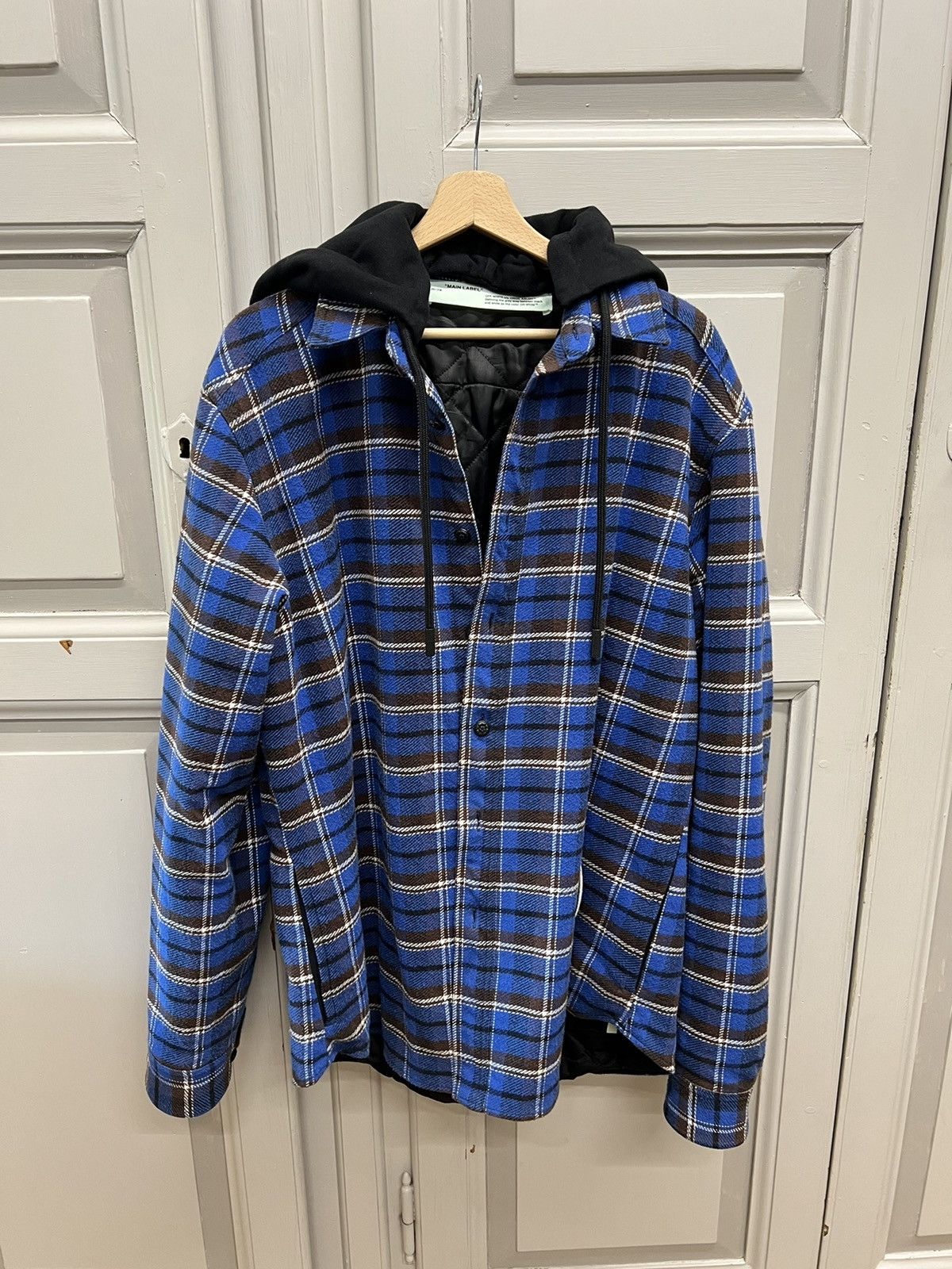 Off-White Off White Check Hooded Jacket Size US M / EU 48-50 / 2 - 1 Thumbnail