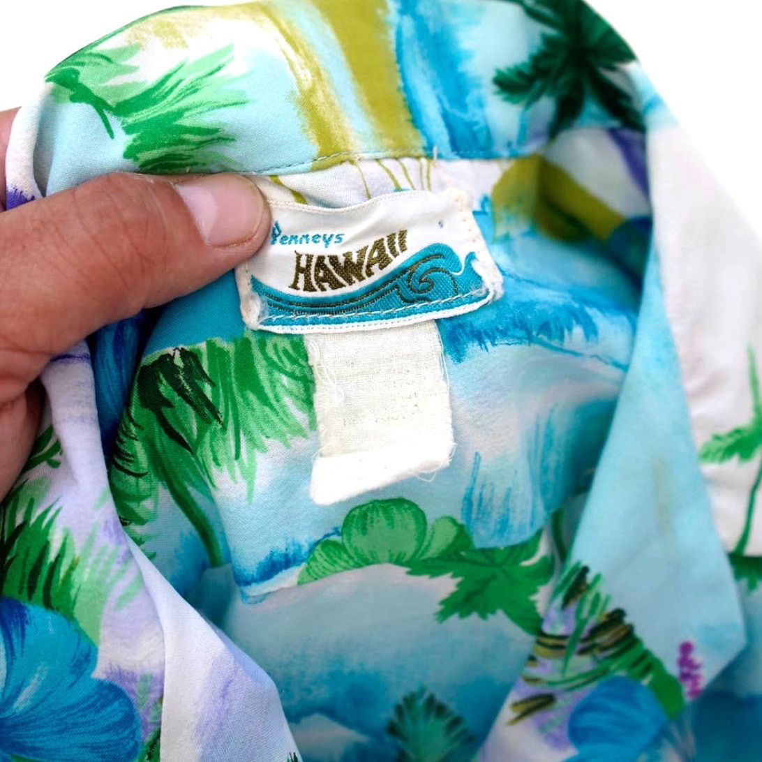 Vintage Vintage 70's Penneys Hawaiian Aloha Shirt Mens Medium Size US M / EU 48-50 / 2 - 3 Thumbnail
