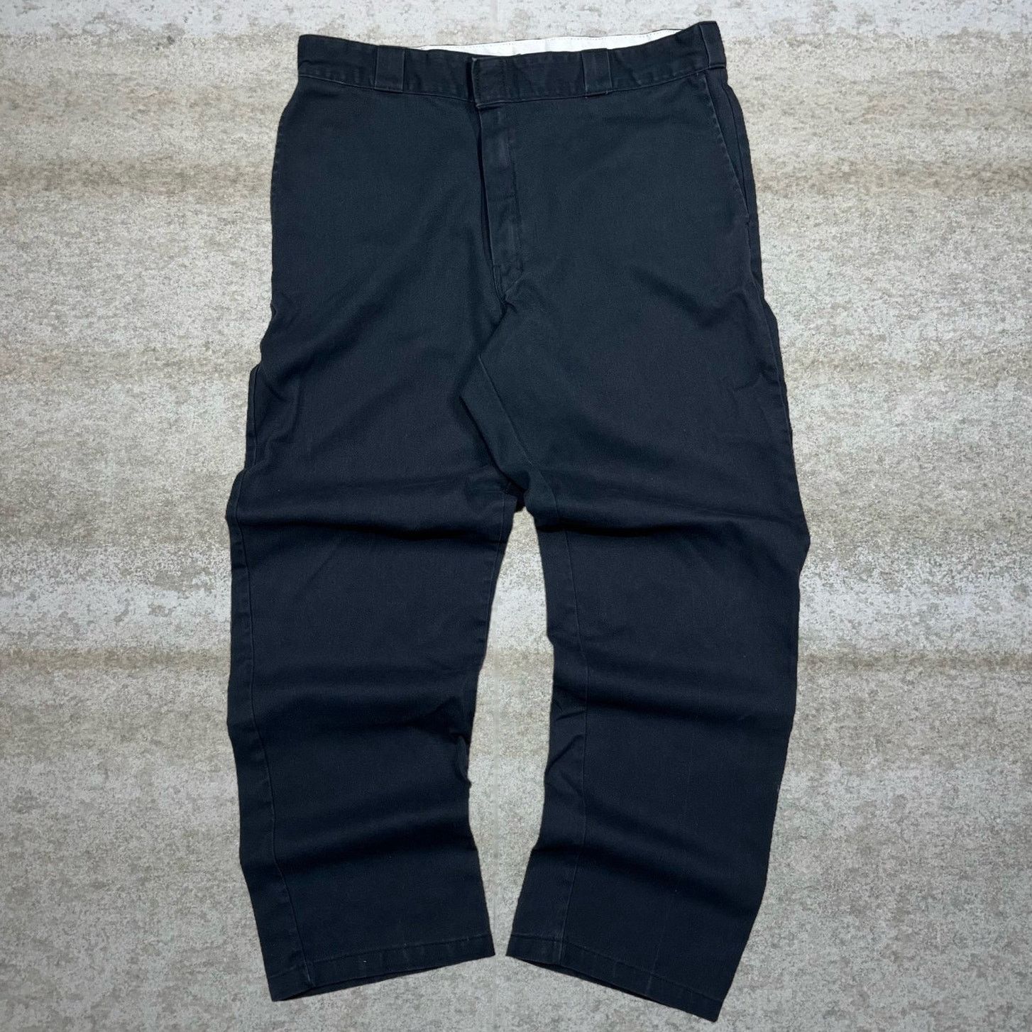 Dickies Vintage 90s Dickies Khakis Pants 36x30 Baggy Black Flat Size US 36 / EU 52 - 2 Thumbnail