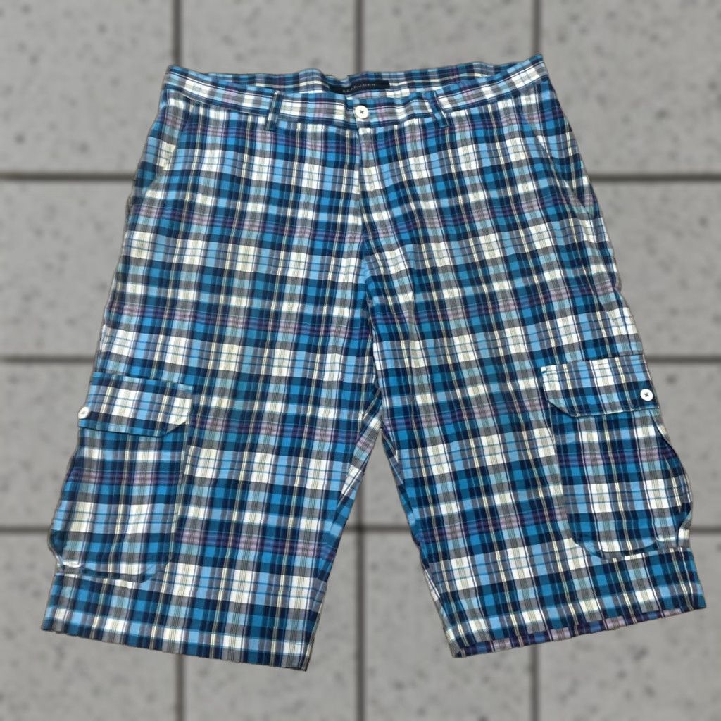 Sean John Sean John Cargo Shorts Mens 42 Y2k Streetwear Hip Hop Baggy Skate Bermuda 42x16 Blue Plaid Cargo Pants Style Styles Womens? No Size US 42 / EU 58 - 1 Thumbnail