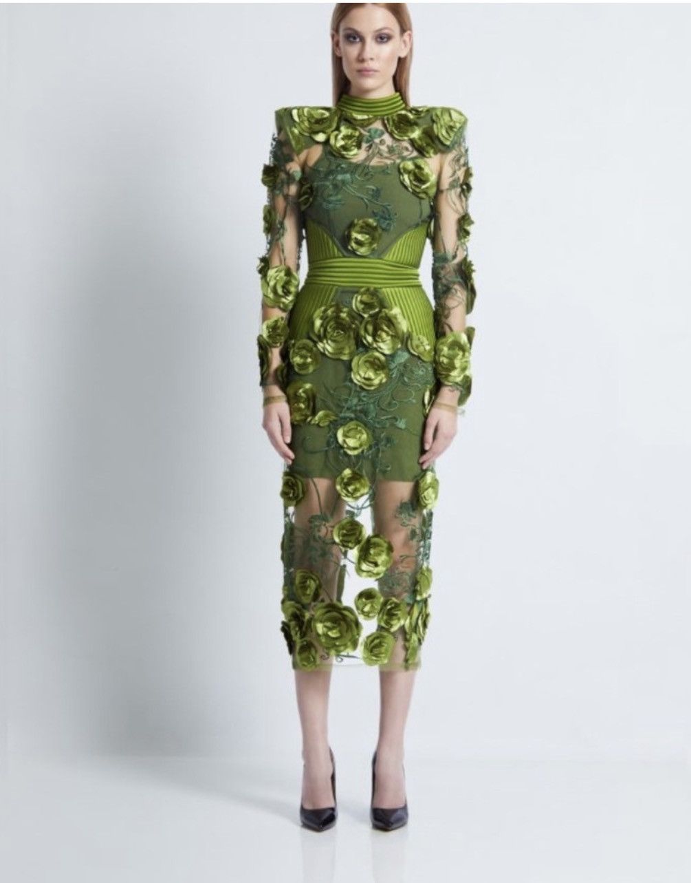 Other Zhivago Floral-Embellished Vendetta Dress size 6 Size M / US 6-8 / IT 42-44 - 5 Thumbnail