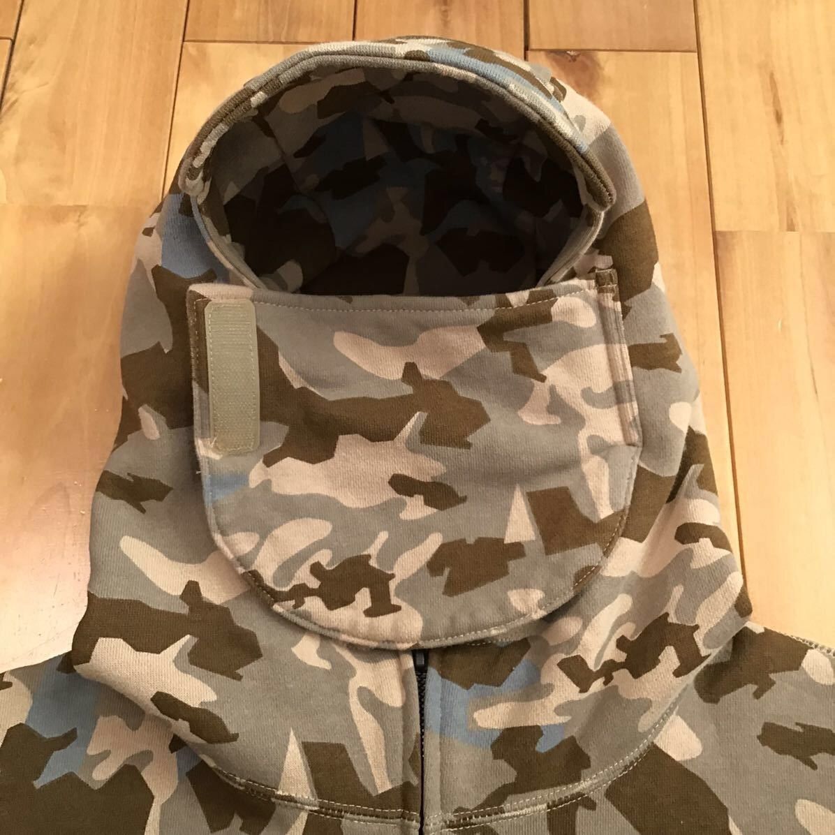 Bape BAPE SAND CAMO MILITARY RELAXED FIT FULL ZIP MASK HOODIE Size US S / EU 44-46 / 1 - 2 Thumbnail