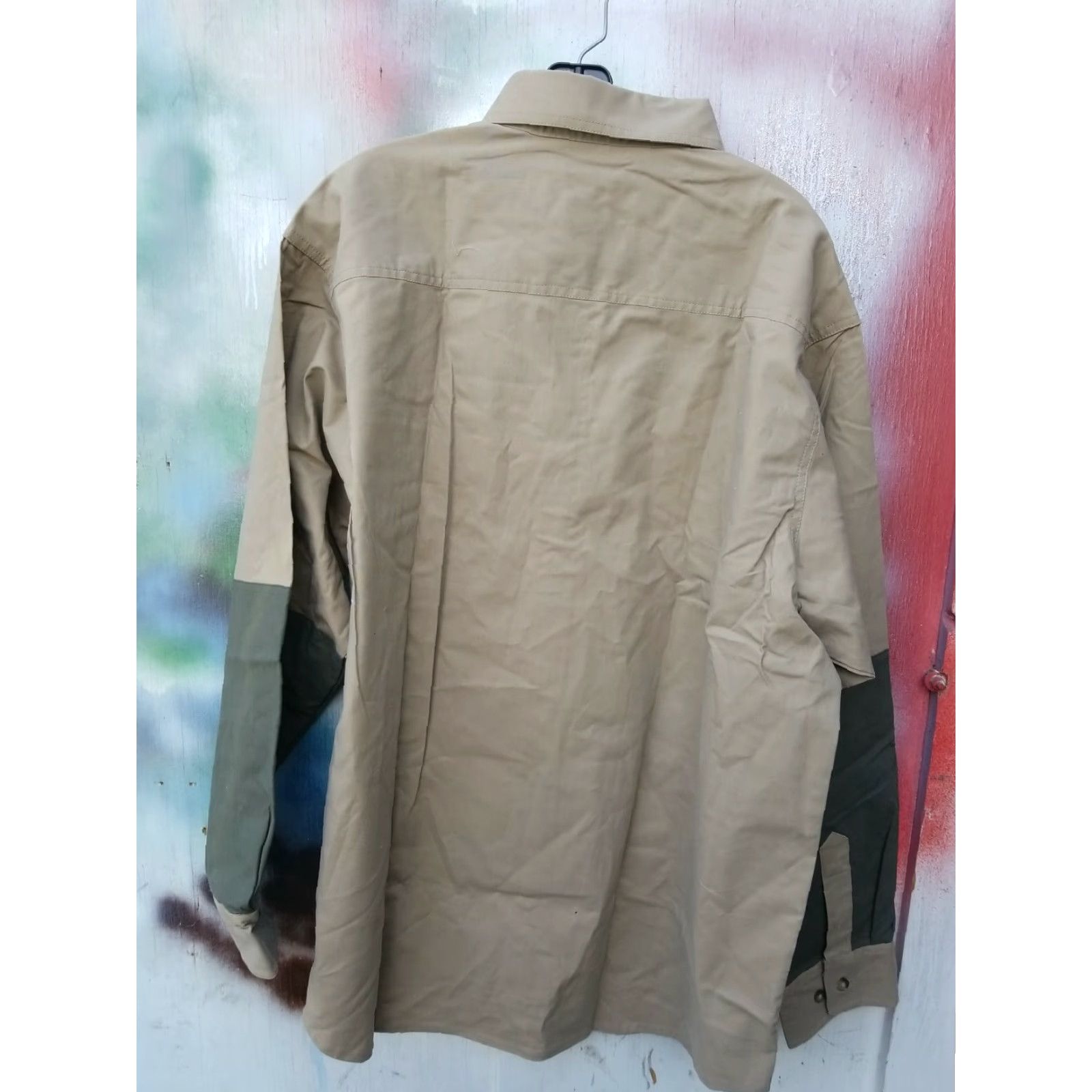 Vintage Bob Allen North American Hunting Club Shirt Men's XL Right Hand Button-Up Long Sleeve Green Cotton Knit Shirt Size US XL / EU 56 / 4 - 4 Thumbnail