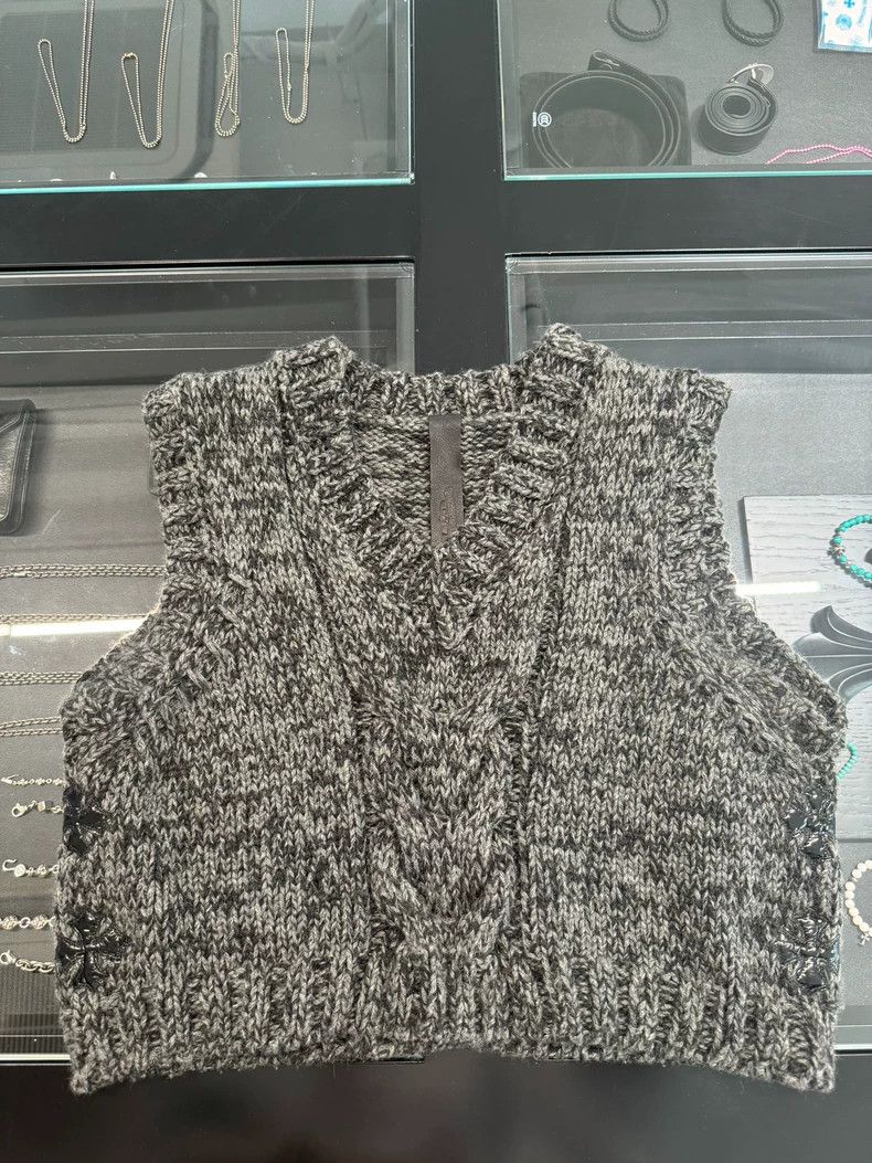 Chrome Hearts Chrome Hearts Cashmere Cross Patch Vest-yf Size US L / EU 52-54 / 3 - 1 Thumbnail