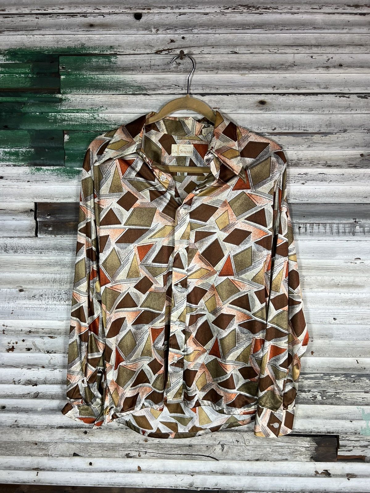 Vintage Vintage 80s Disco Shirt Size US L / EU 52-54 / 3 - 1 Thumbnail