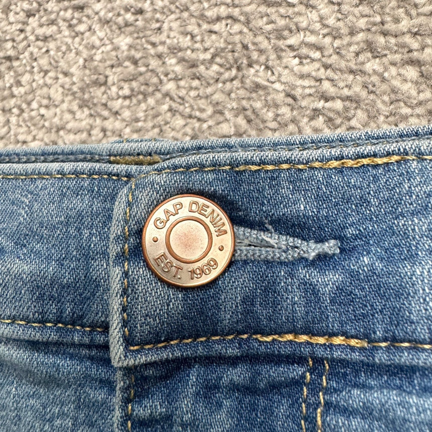 Gap VINTAGE Gap Jegging High Rise Denim Jeans Womens Medium Wash 30/10 Blue Cotton Blend 27 Inseam Size 32" / US 10 / IT 46 - 6 Thumbnail