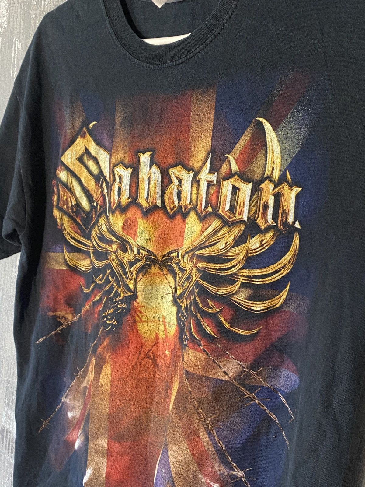 Band Tees × Vintage Vintage Sabaton Rock Band T-shirt 2000s Full Print Size US L / EU 52-54 / 3 - 2 Thumbnail