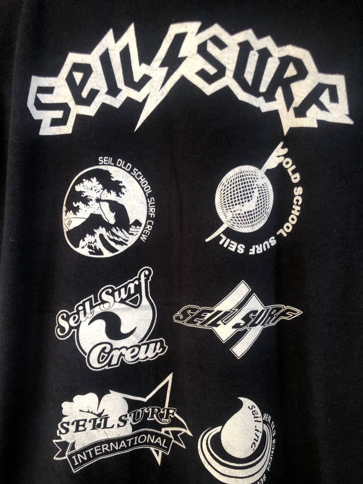 Japanese Brand 🔥Vintage 90s🔥Old School Seil Surf Crew Tshirts Size US M / EU 48-50 / 2 - 2 Thumbnail