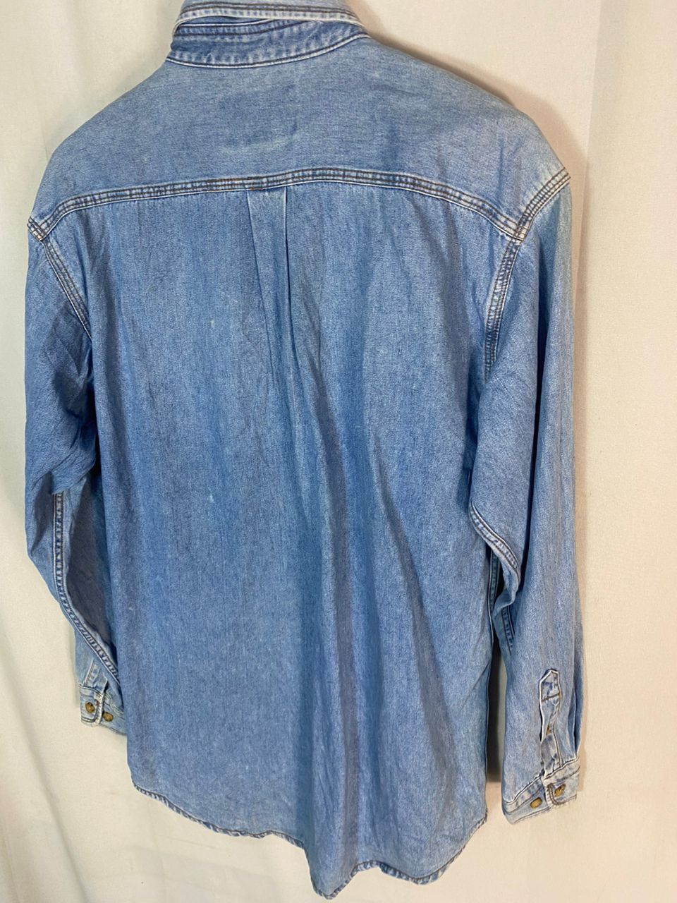 Bugle Boy Vintage bugle boy distressed denim button up shirt Size US L / EU 52-54 / 3 - 10 Thumbnail