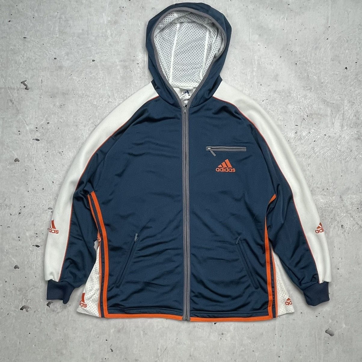 Adidas Vintage 90’s Adidas tracksuit S blue big logo retro y2k Size 42S - 4 Thumbnail