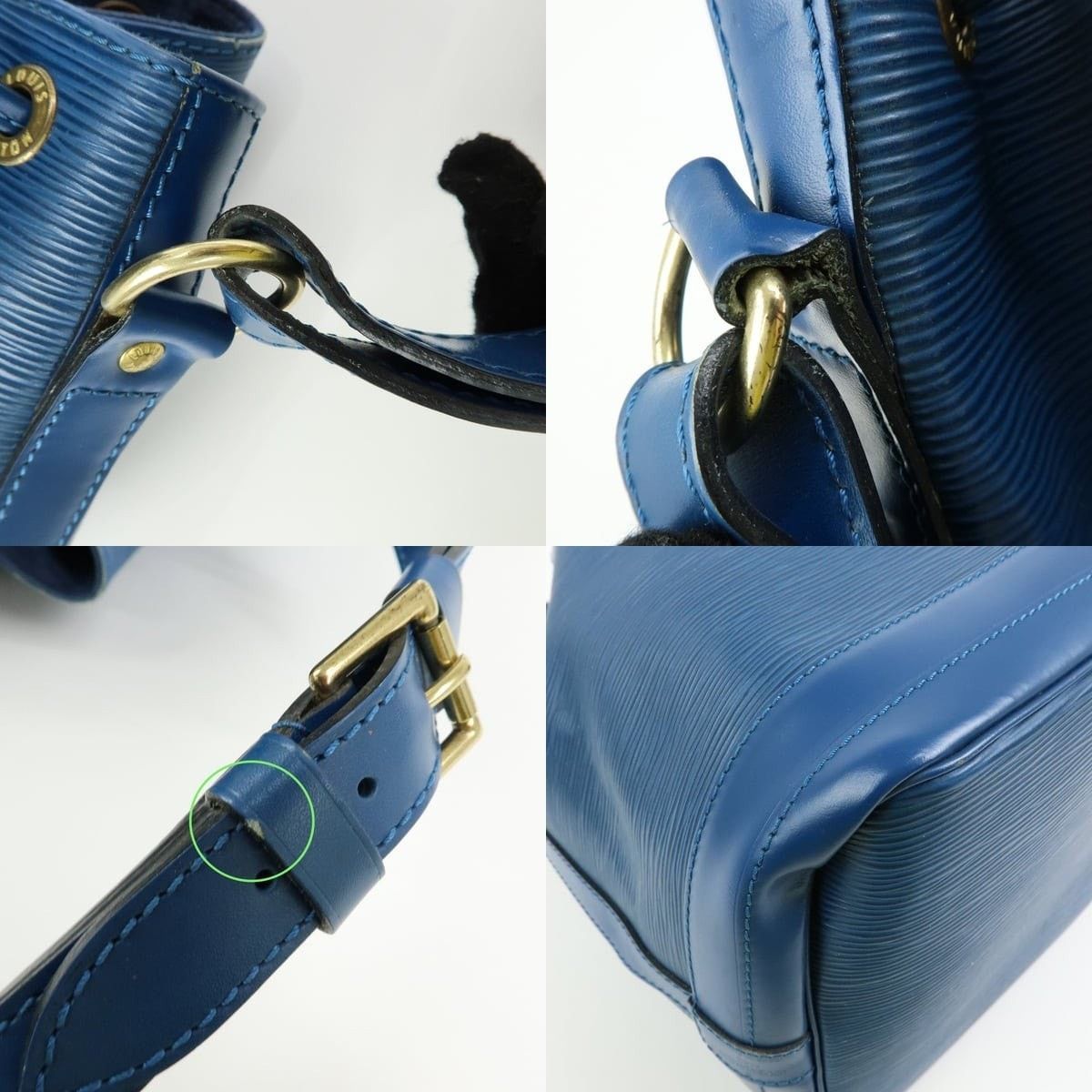 Louis Vuitton Louis Vuitton Epi Noe Shoulder Bag Leather Bucket Blue Size ONE SIZE - 4 Thumbnail