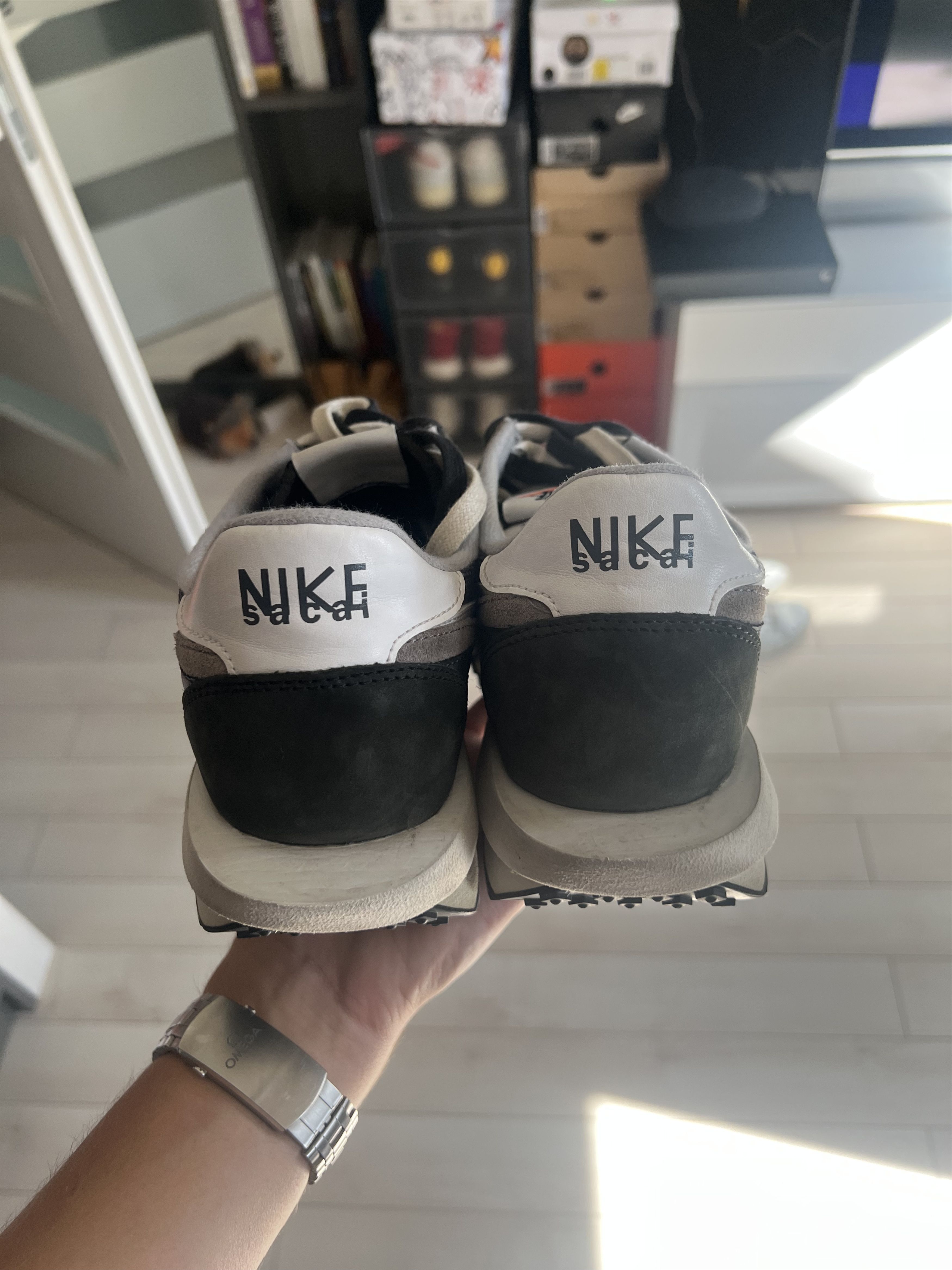 Nike × Sacai Nike x Sacai LDWaffle Black/Anthracite Size US 11 / EU 44 - 6 Thumbnail