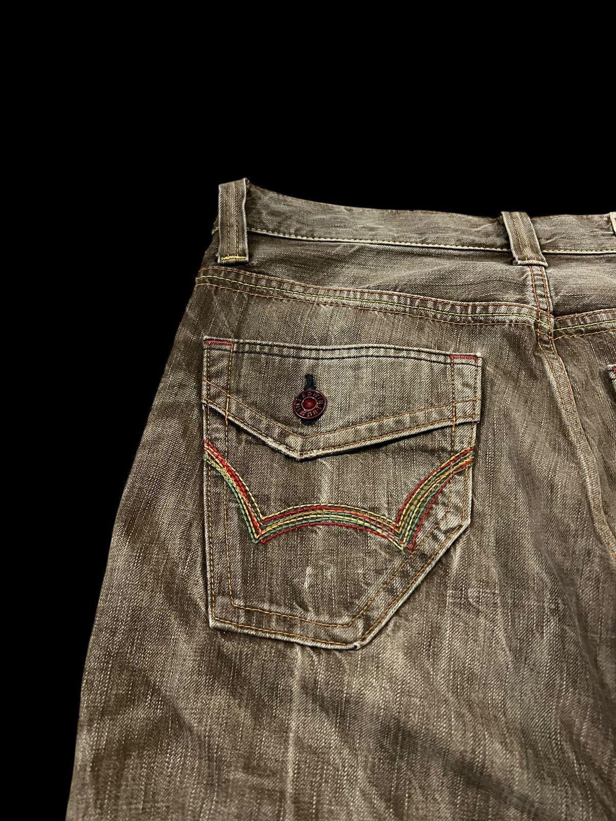 Edwin 💥FLARE💥VINTAGE EDWIN 503 BLUE TRIP FADED DENIM VERY RARE Size US 33 - 9 Thumbnail