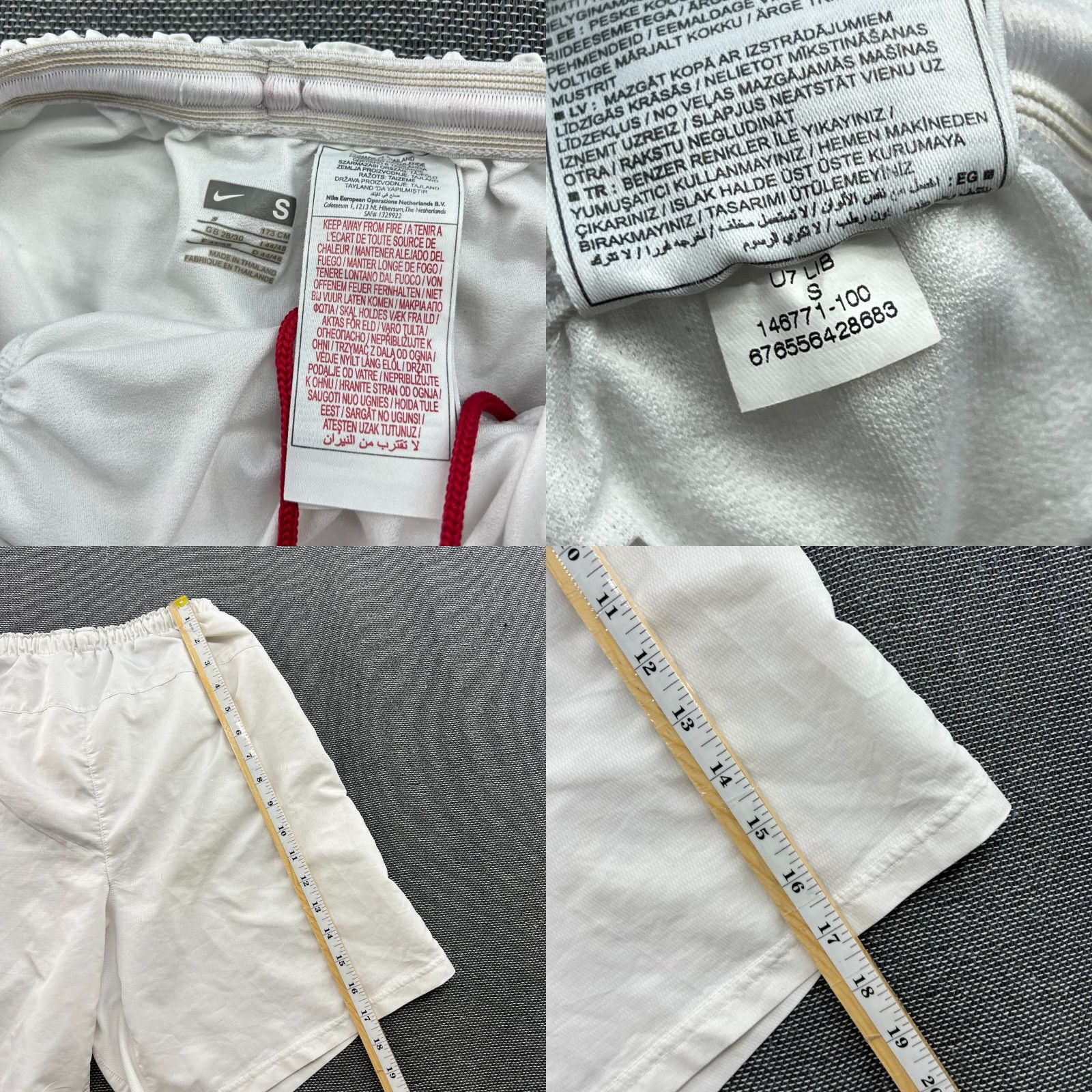 Nike Nike Arsenal 2006-2008 Thierry Henry Home Shorts Mens Small White Football Adult Nike Size US 29 - 8 Thumbnail