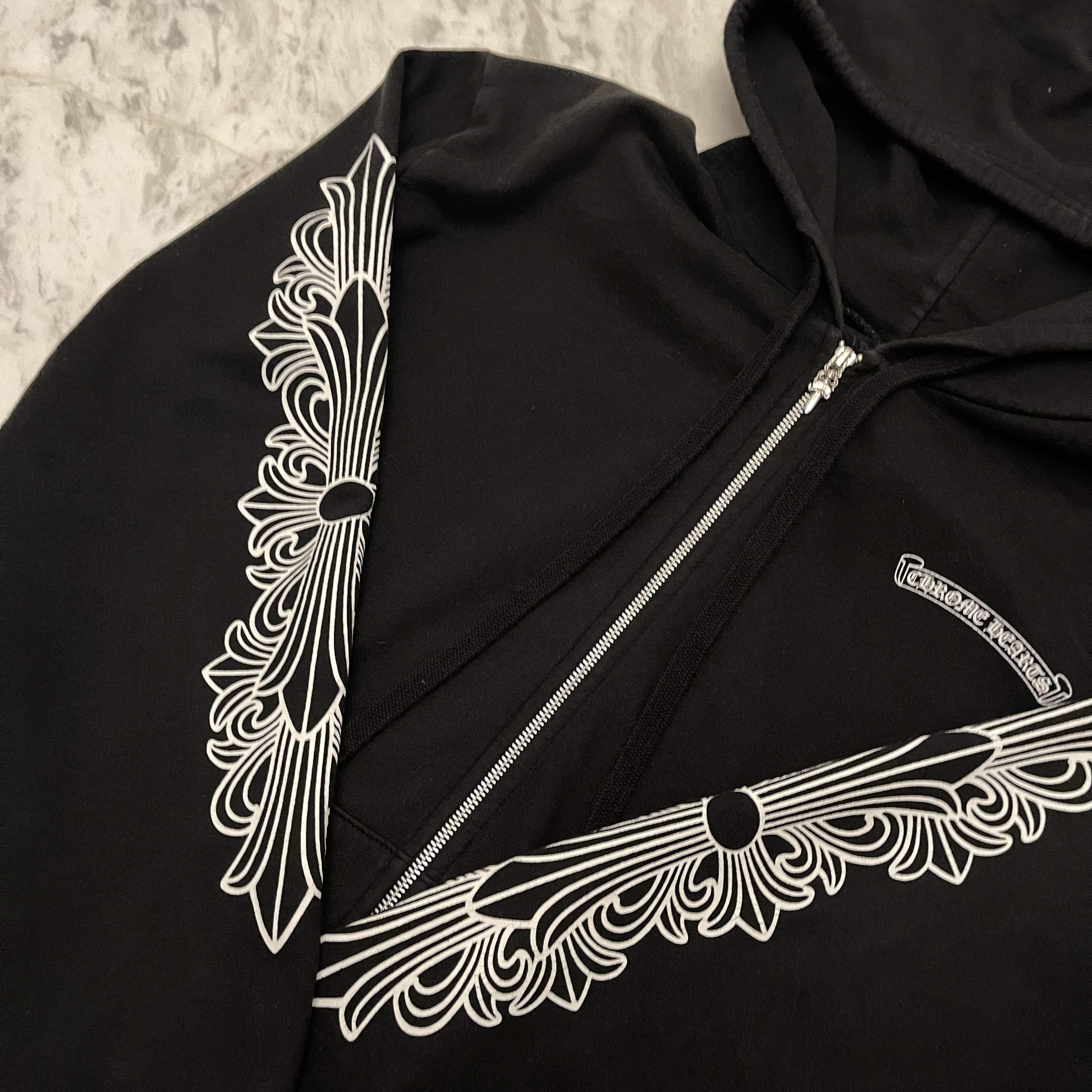 Chrome Hearts Chrome Hearts Eye Chart Dagger Zip Up Hoodie Size US L / EU 52-54 / 3 - 5 Thumbnail