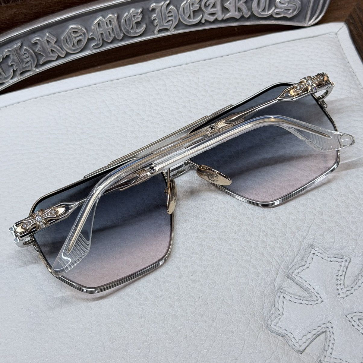 Chrome Hearts 💎JEWEL💎 Chrome Hearts Ripping 1/1 Sunglasses Size ONE SIZE - 3 Thumbnail
