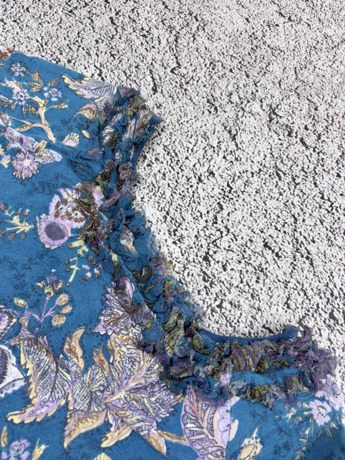 Blumarine Vintage Blumarine Y2K Floral Ruffle Wool Knit Top Size XL / US 12-14 / IT 48-50 - 17 Thumbnail
