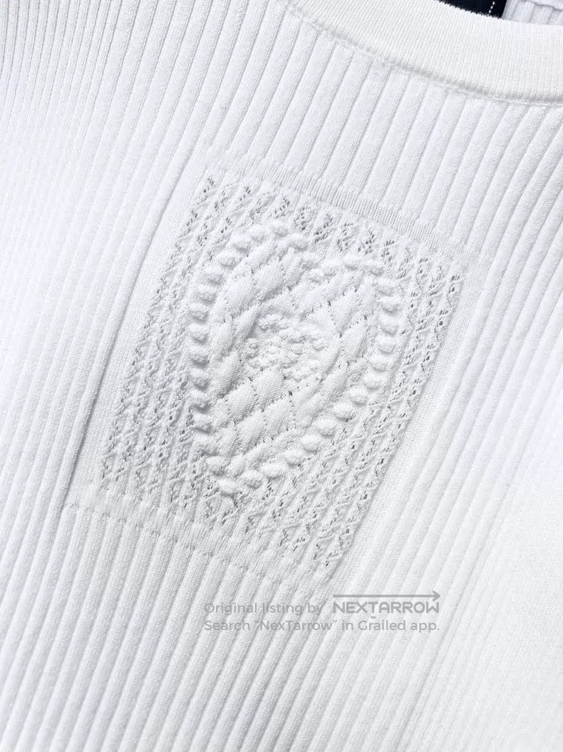 Chanel Chanel Embroidered love logo knitted short sleeves Size XS / US 0-2 / IT 36-38 - 4 Thumbnail