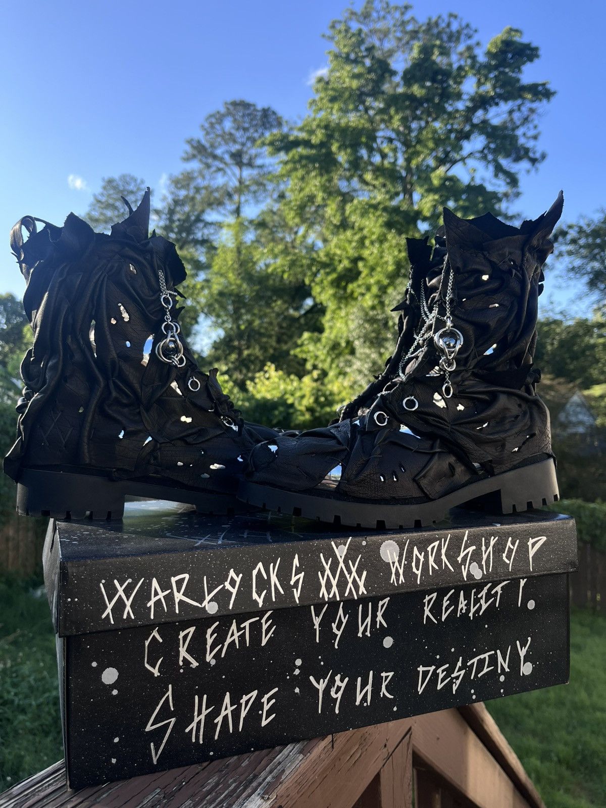 Other Warlocks Workshop ~ Chrome Martens Size US 10 / EU 43 - 9 Thumbnail