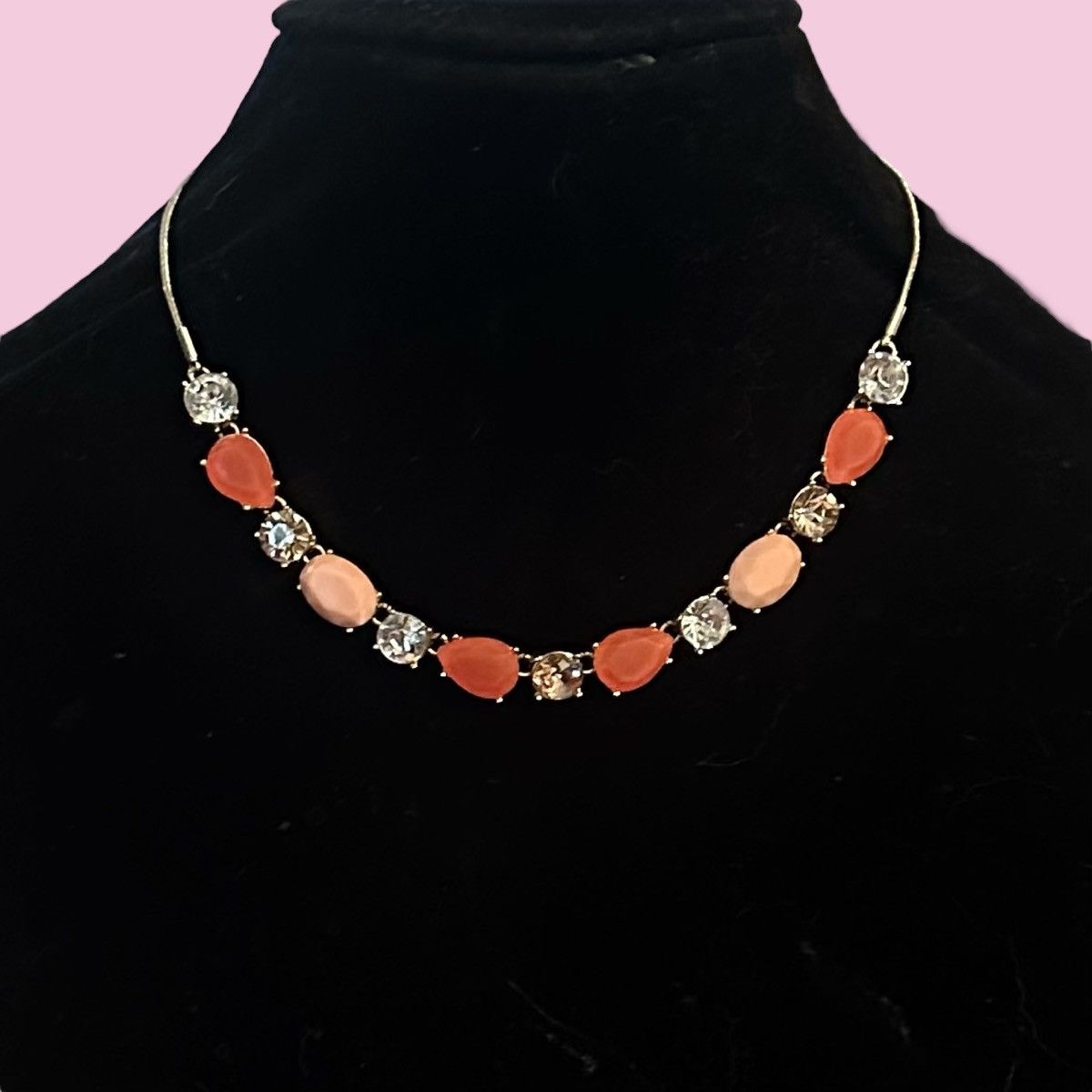 Nine West Nine West cabochon and rhinestone collar necklace Size ONE SIZE - 1 Thumbnail