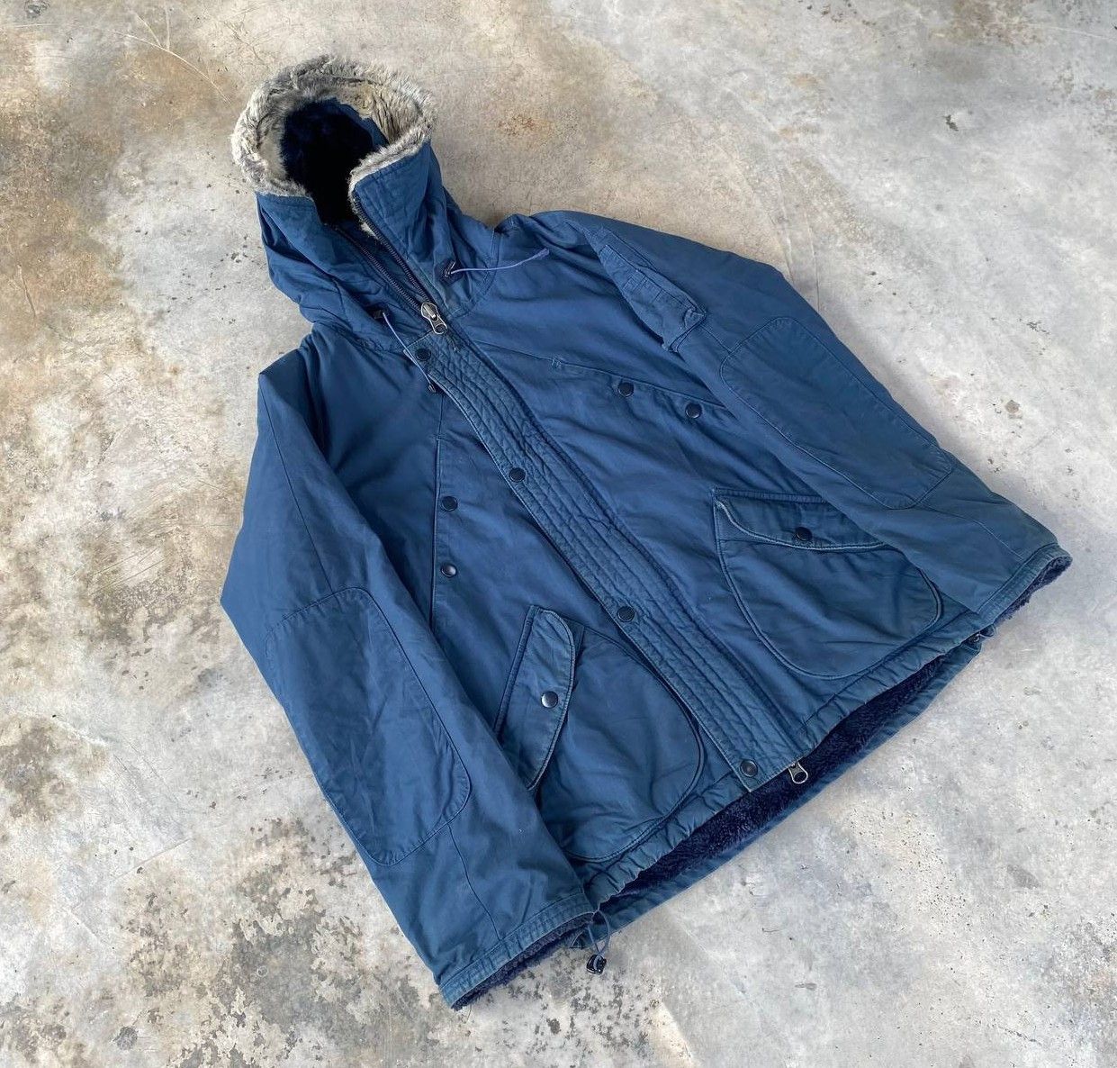 Nonnative VINTAGE NONNATIVE MILITARY COLD JACKET SHERPA FUR HOODIE Size US M / EU 48-50 / 2 - 3 Thumbnail