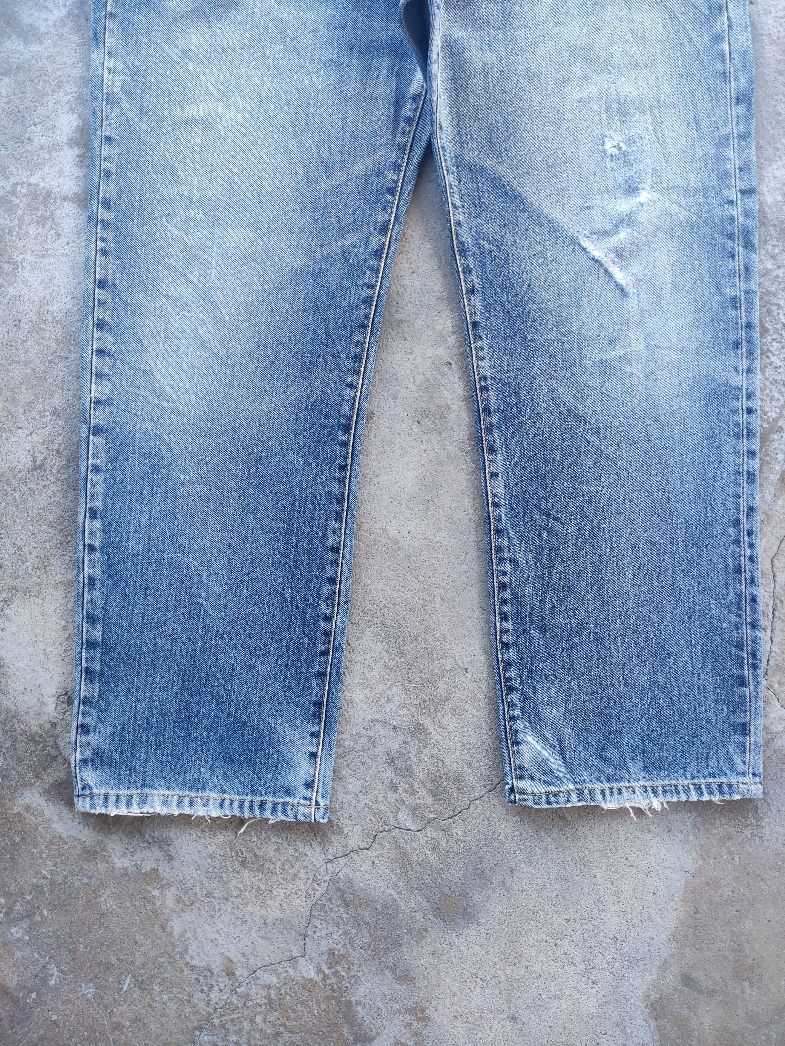Japanese Brand Vintage Japanese Brand Baggy Denim Distressed Faded Pants Size US 37 - 4 Thumbnail