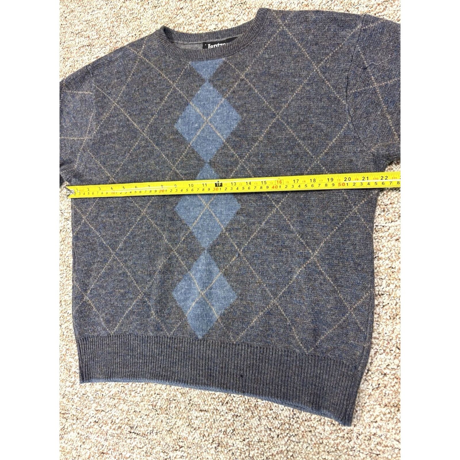 Jantzen VINTAGE Jantzen Grandpa Grey Sweater Wool Blend Mens Medium Made In USA Size US M / EU 48-50 / 2 - 4 Thumbnail