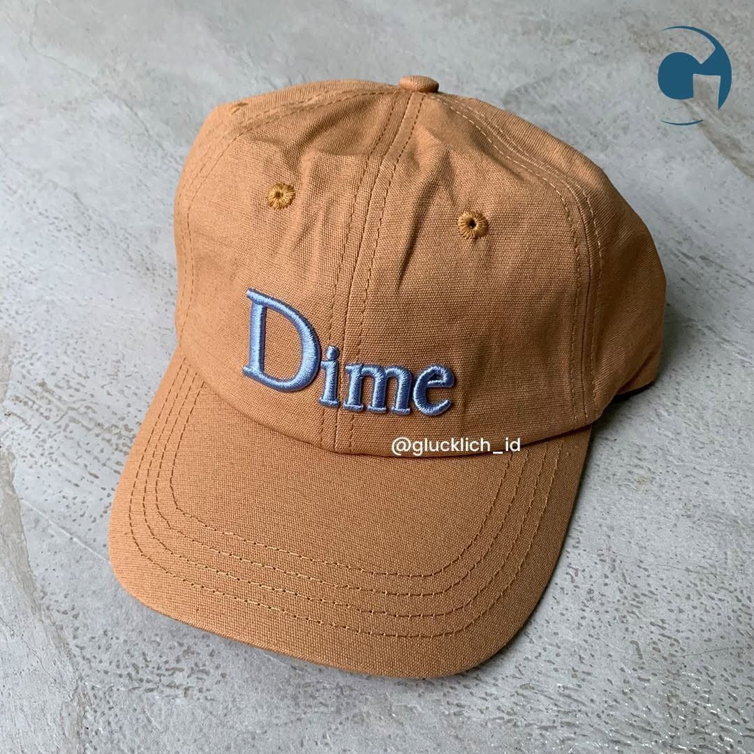 Dime Dime, Classic 3D Logo Cap in Washed Orange Size ONE SIZE - 3 Thumbnail