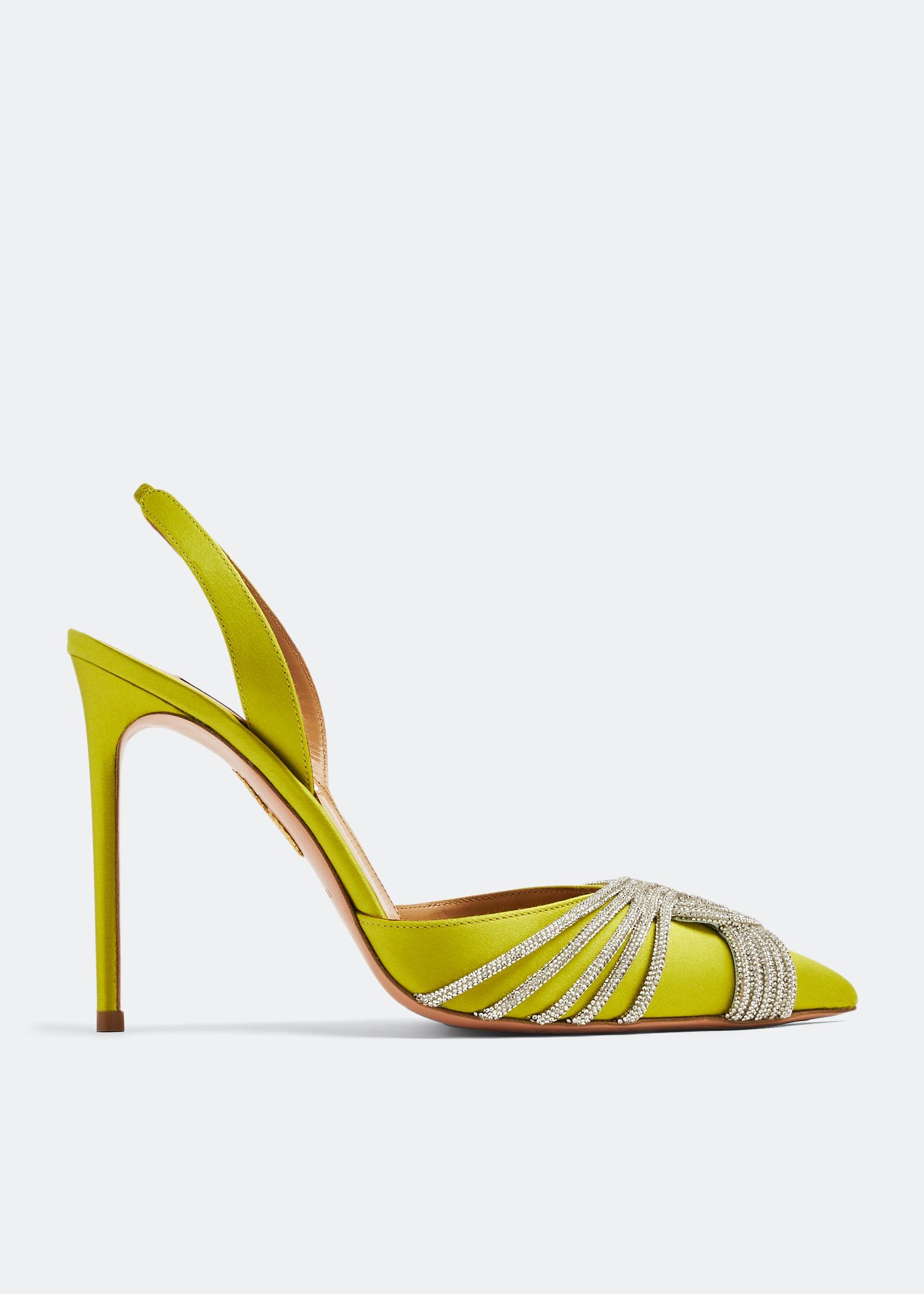 Aquazzura o1srvl11e1024 Heel in Yellow Size US 8 / IT 38 - 1 Thumbnail