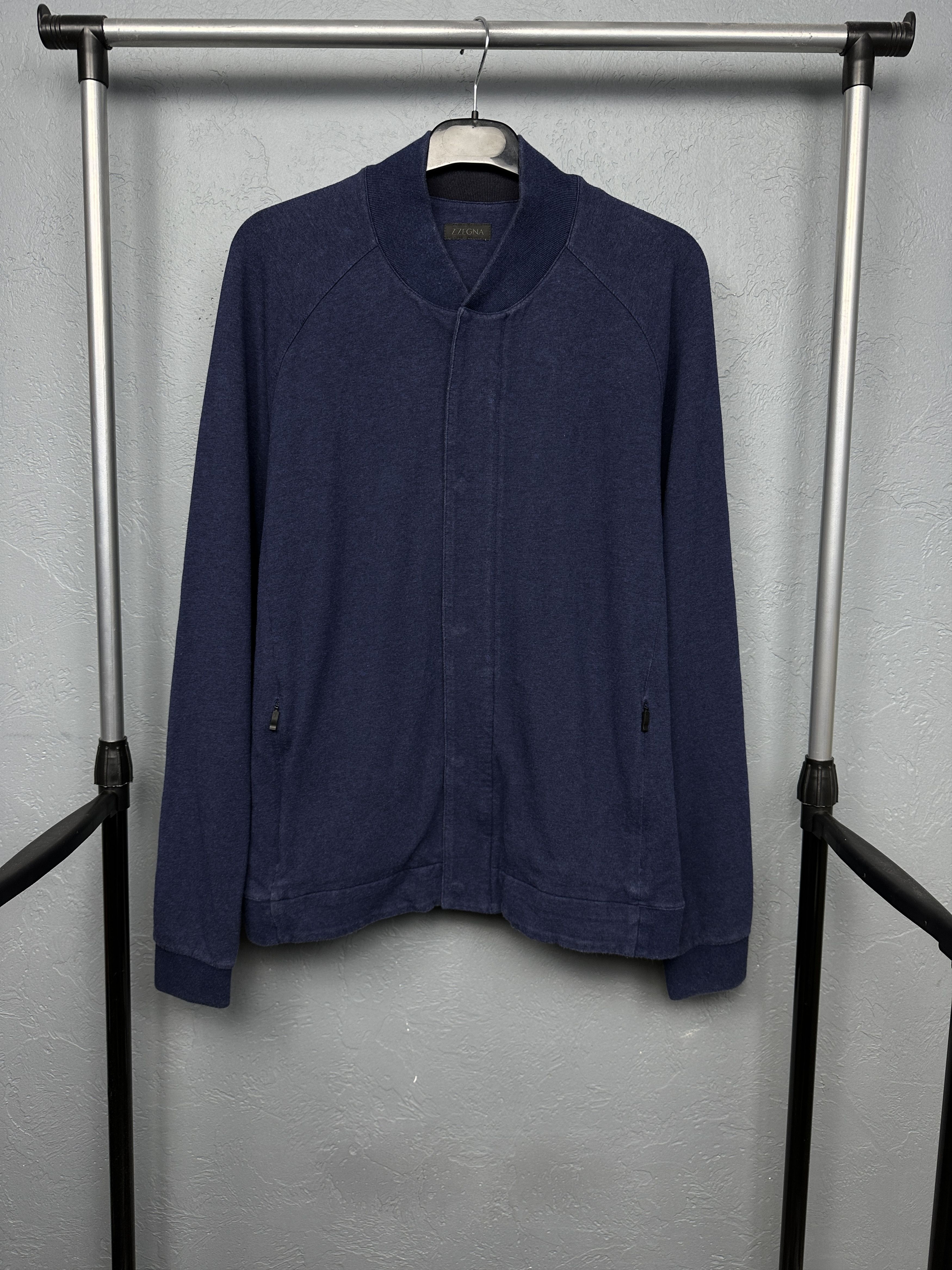 Z Zegna Z Zegna Mens Cotton - Modal Bomber Jacket Size US XL / EU 56 / 4 - 1 Thumbnail
