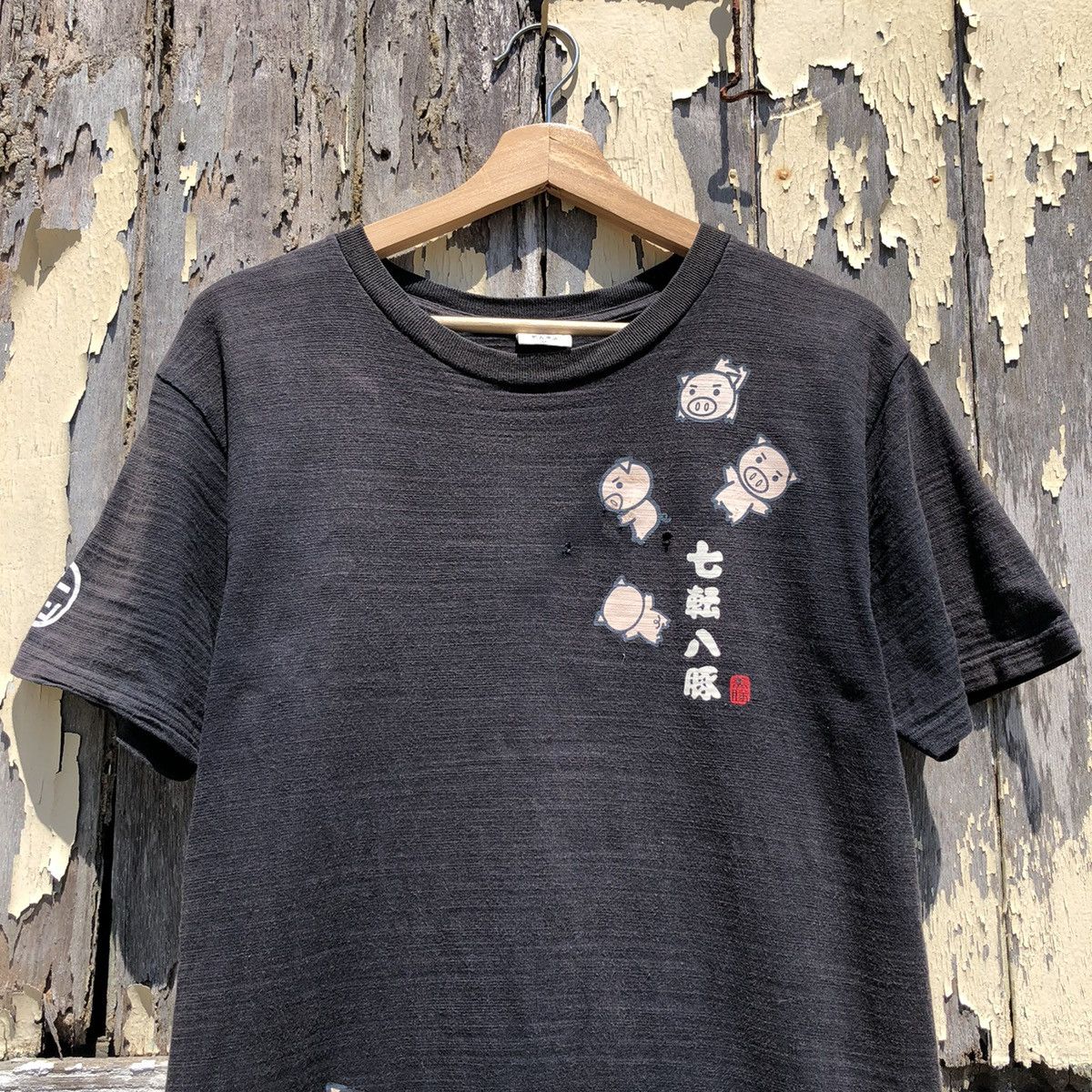 Japanese Brand 🔥steals🔥Japanese Brand Distressed Pig Tshirt Size US M / EU 48-50 / 2 - 3 Thumbnail