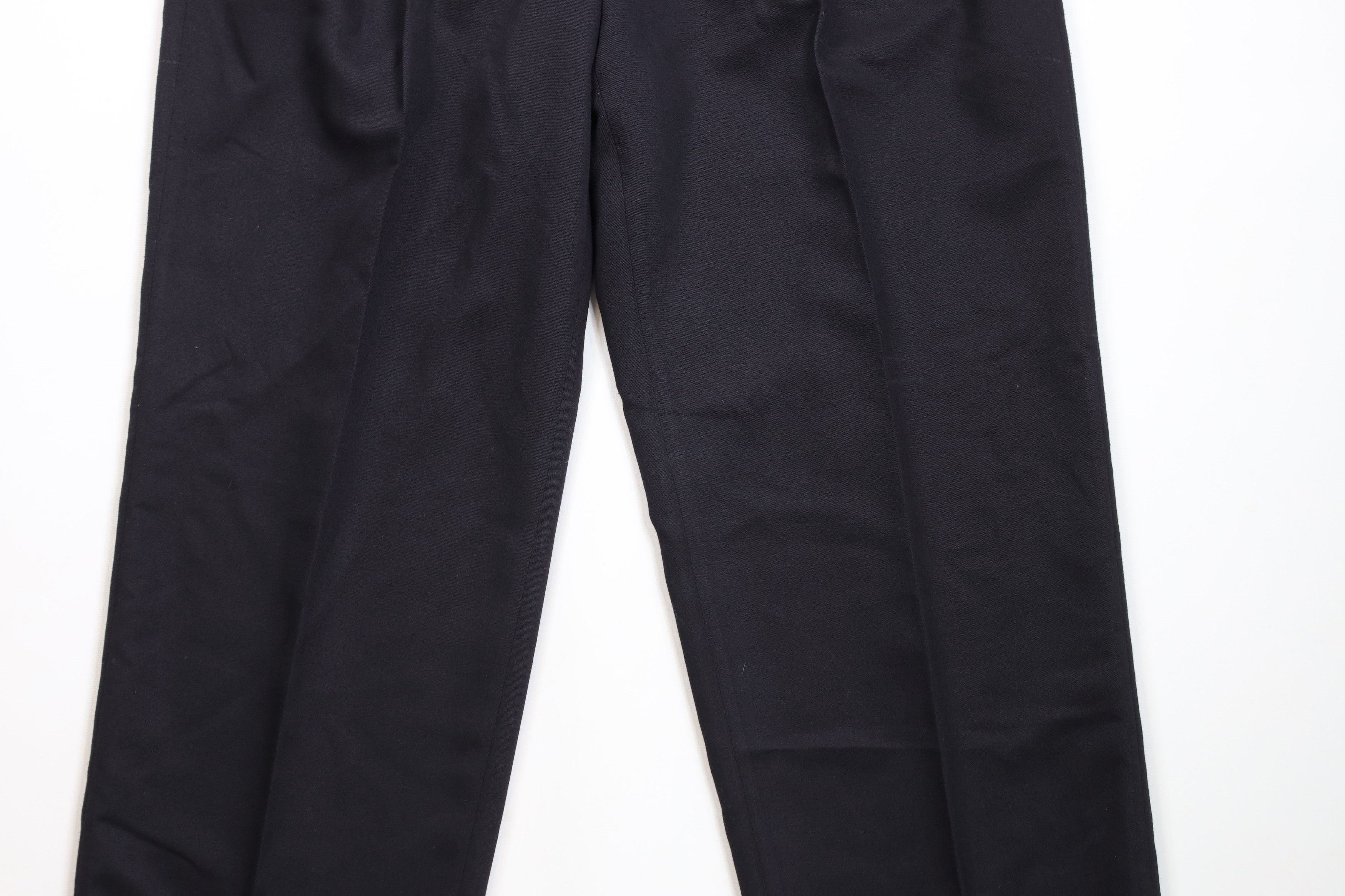 Vintage Vintage 90s Streetwear Blend Wide Leg Chino Pants Dark Blue Size US 34 / EU 50 - 3 Thumbnail