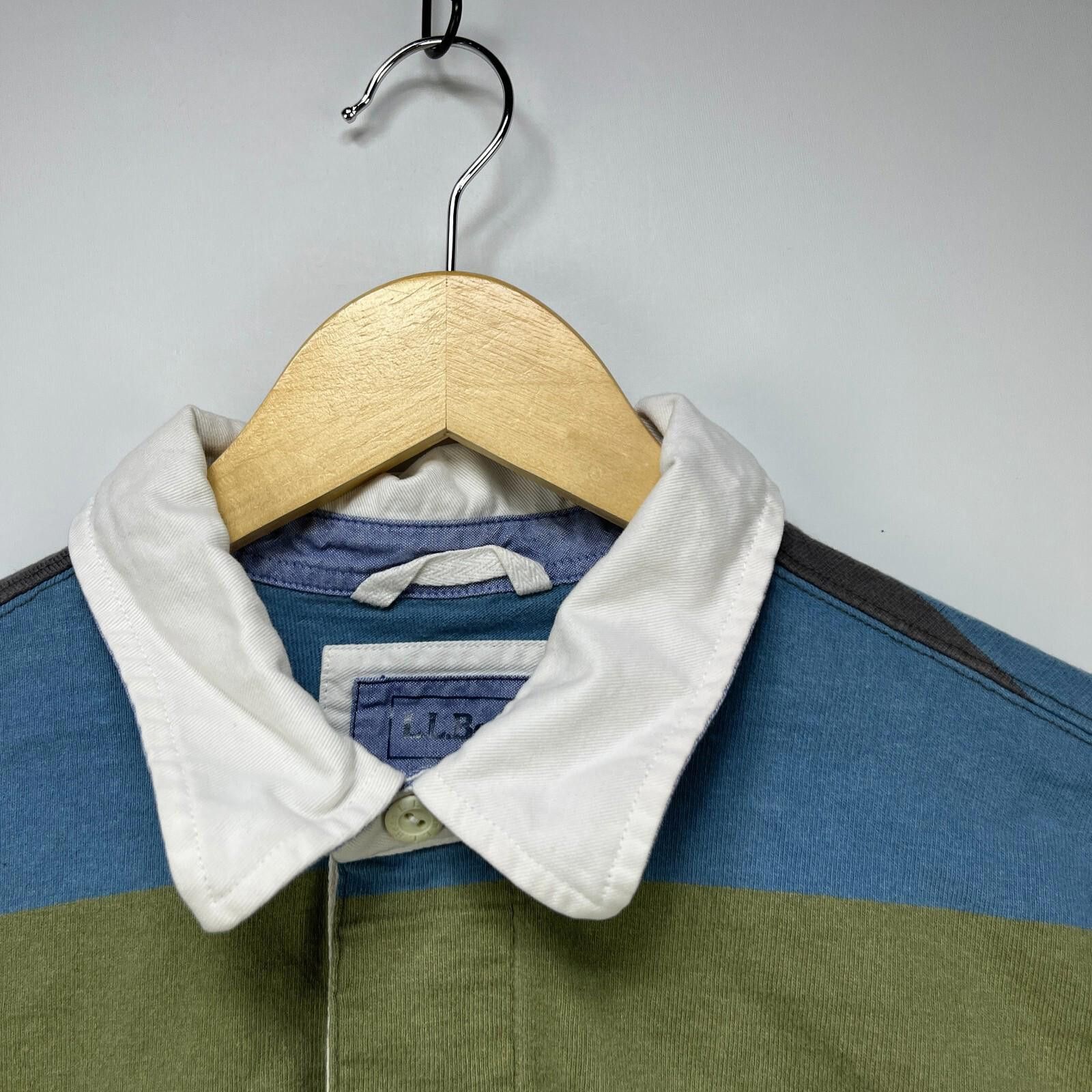 L.L. Bean LL Bean Striped Polo Rugby Long Sleeve Shirt Size Large Size US L / EU 52-54 / 3 - 3 Thumbnail