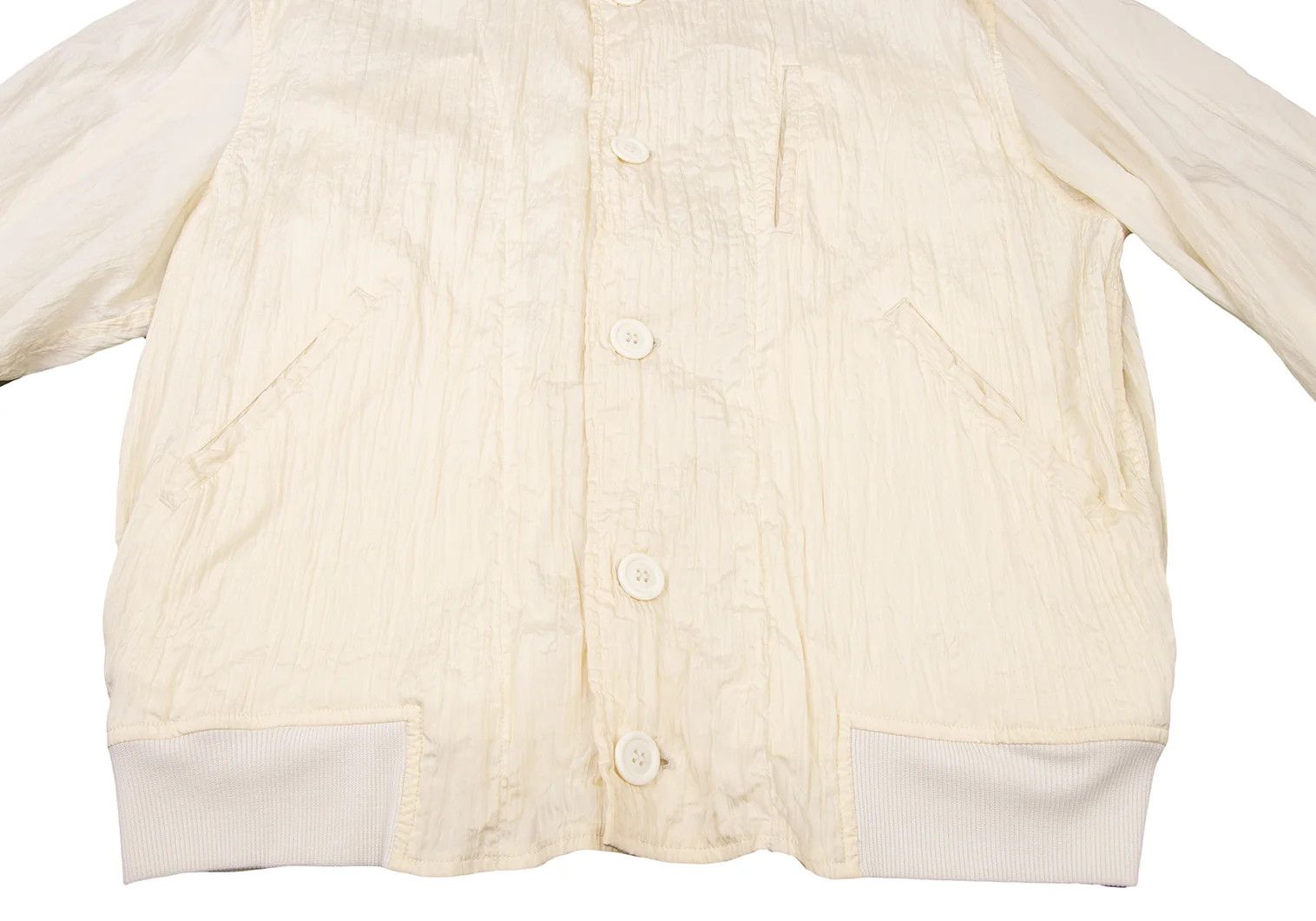 Issey Miyake Wrinkled Pleats Blouson in Cream M Size US M / EU 48-50 / 2 - 11 Thumbnail