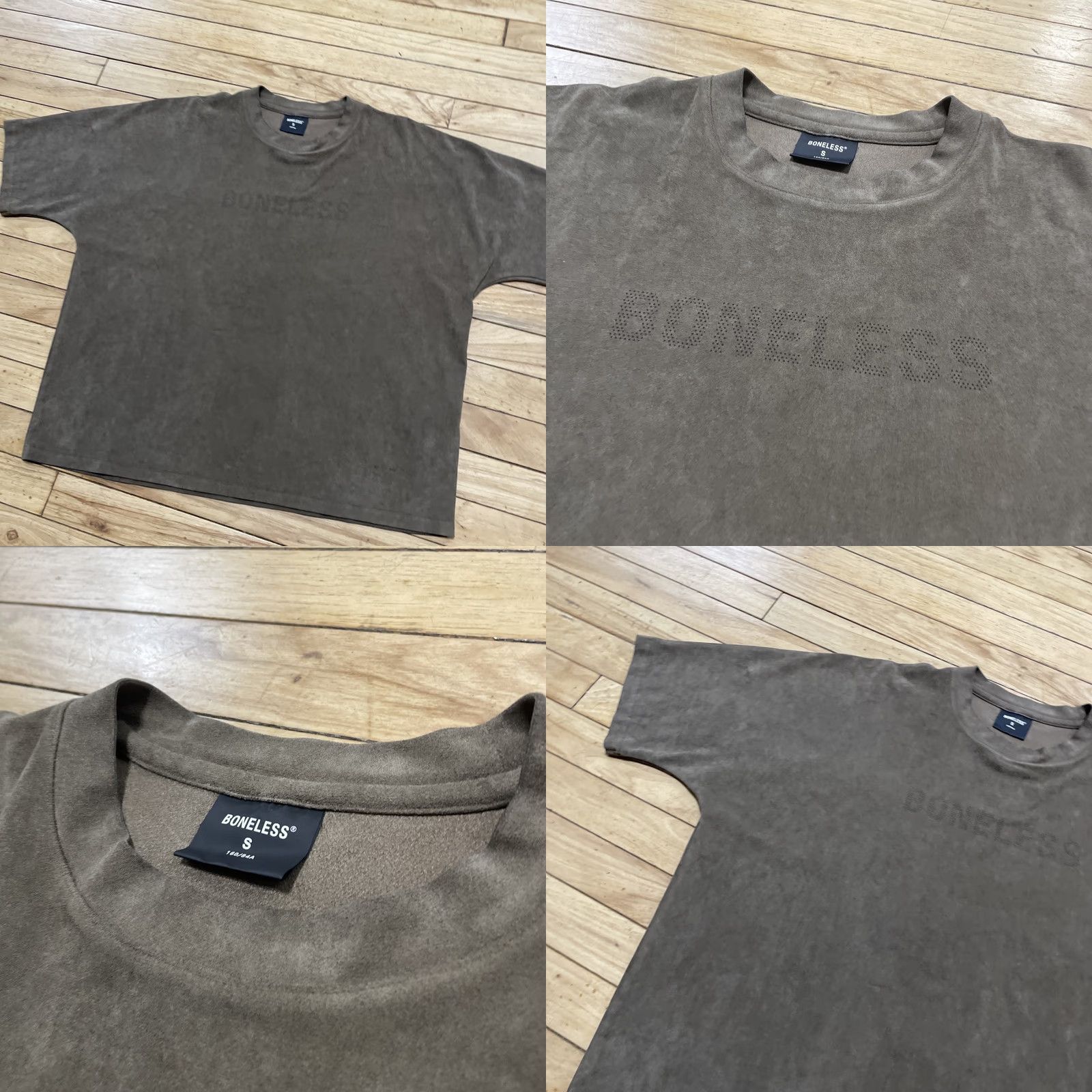 Vintage Boneless Crop T-Shirt Brown Size S Organic Material Faux Suede Spellout EUC Mens Shirt Short Sleeve Crew Neck Casual Regular WT Size US S / EU 44-46 / 1 - 9 Thumbnail