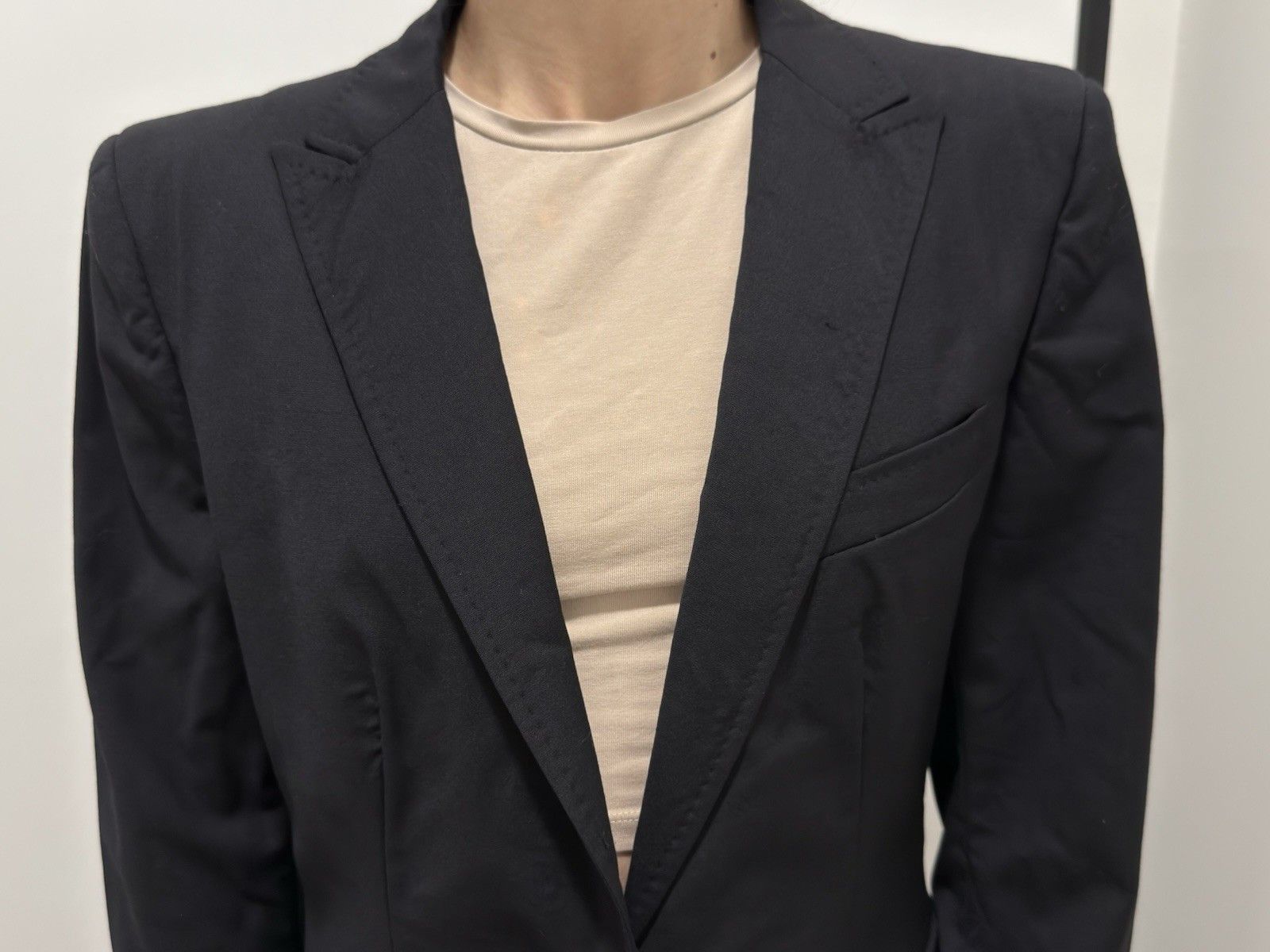 Dolce & Gabbana DDP D&G Dolce & Gabbana Women Fitted Wool Black Jacket Size L / US 10 / IT 46 - 11 Thumbnail