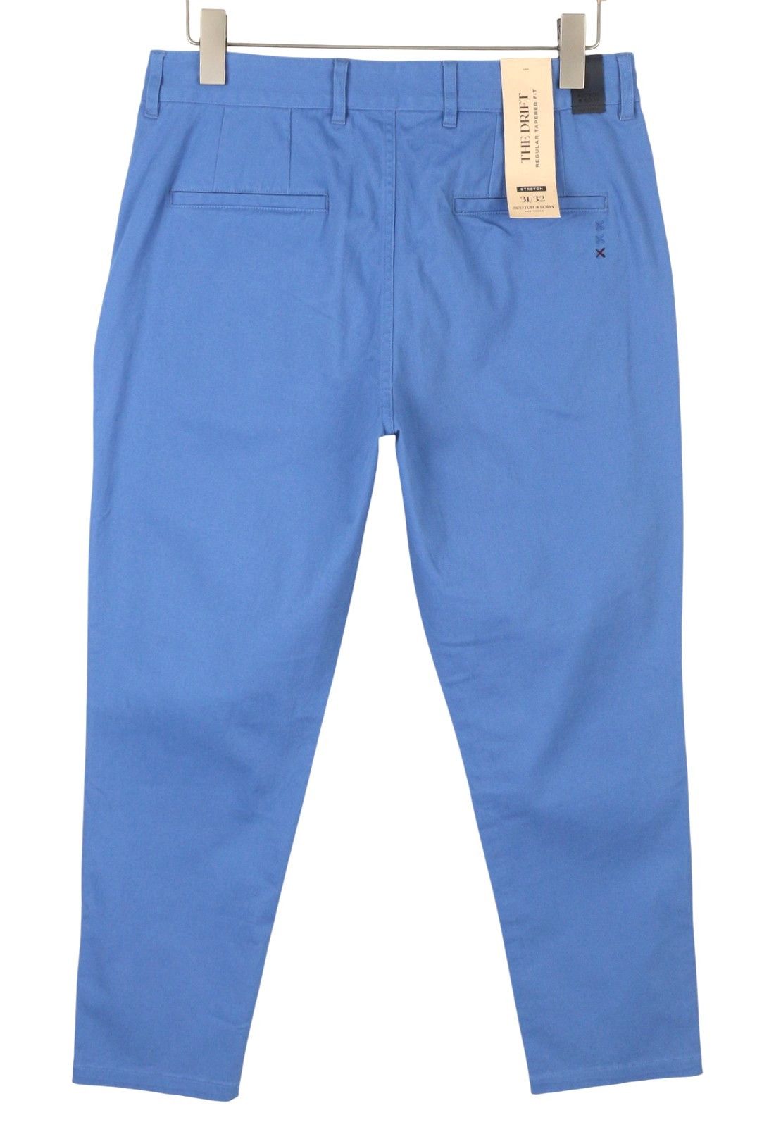 Scotch & Soda THE DRIFT W31/L32 Blue Tapered Stretch Trousers 88602 Size US 31 - 2 Thumbnail